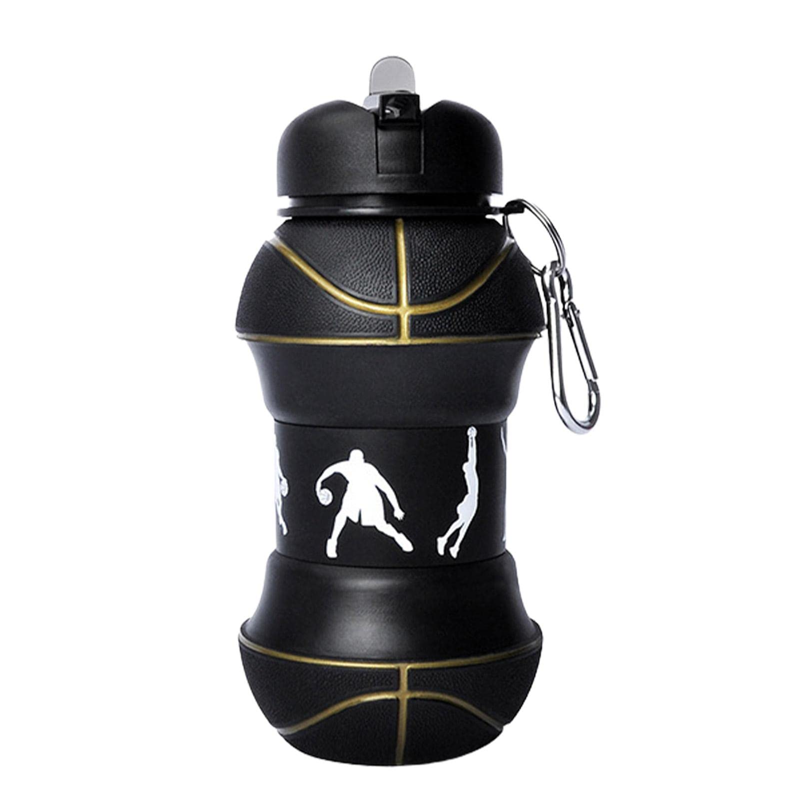 Kumprohu Collapsible Kids Water Bottles - Leak Proof & Portable Silicone Water Bottle for Toddlers, Students | Foldable Travel Water Bottle for School, Hiking, Sports & Outdoor Activities