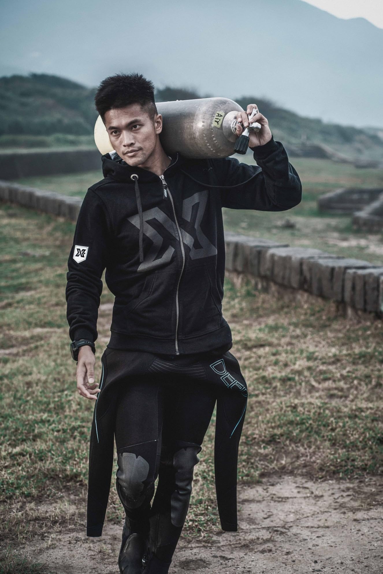 Black After Dive Hoodie - Premium Signature Dive Apparel & Clothing for Scuba Diving, Surfing, and Water Sports