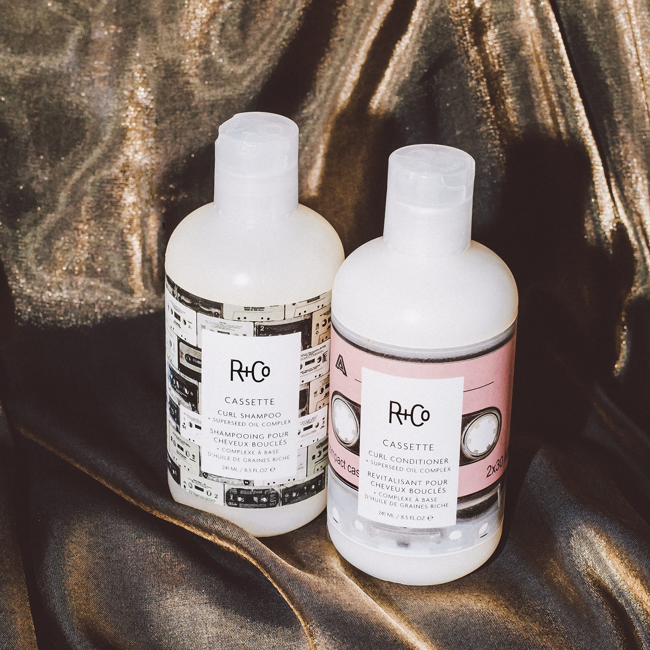 R+Co Cassette Curl Shampoo with Superseed Oil Complex - Hydrating & Defining for Curly Hair - Perfect for Daily Wash & Salon-Quality Results at Home