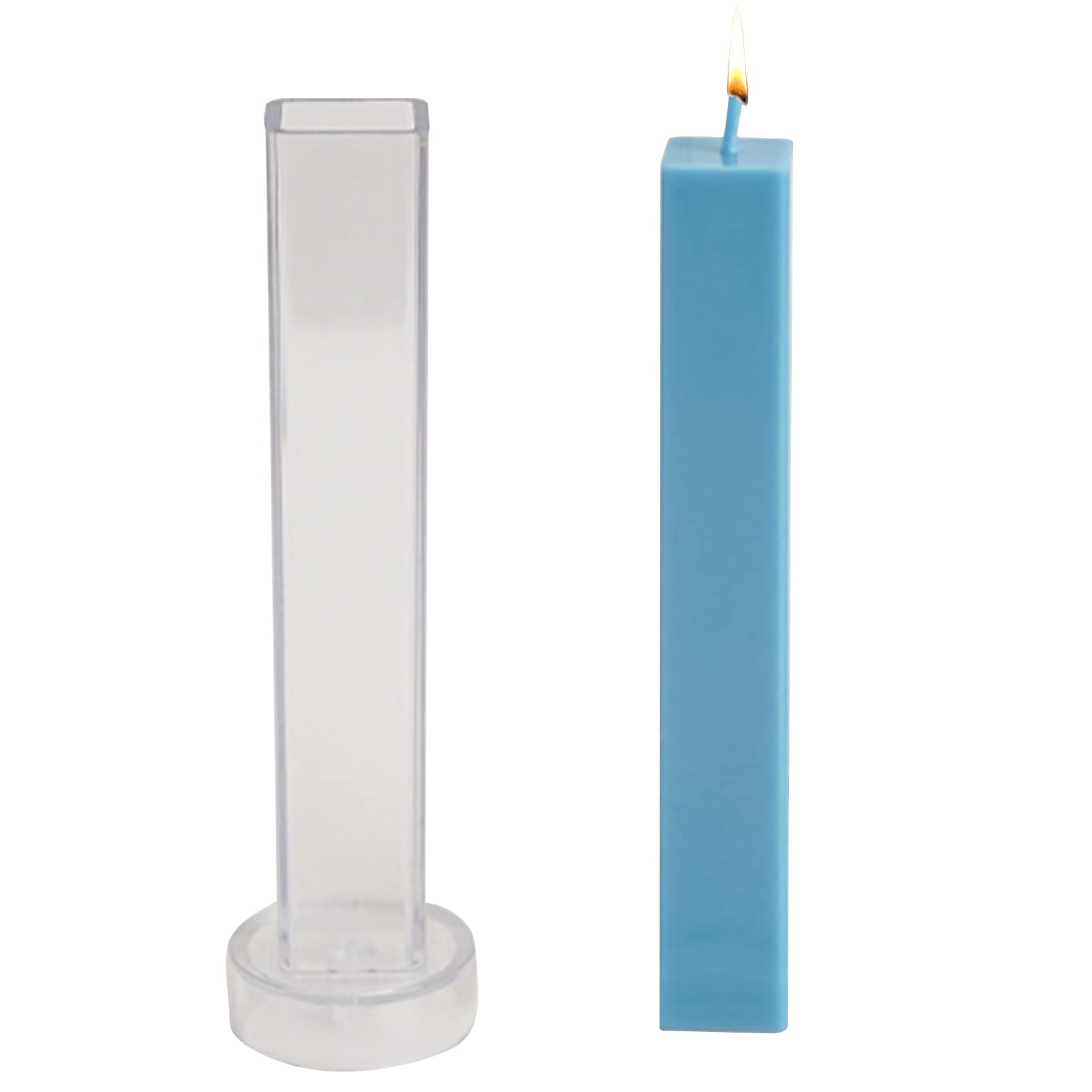 Qoyntuer Plastic Candle Molds Set for DIY Candle Making - Triangle & Rectangle Pillar Candle Molds for Aromatherapy Candles, Soap Making, and Handmade Crafts (Perfect for Home Decor, Gifts, and Relaxation)