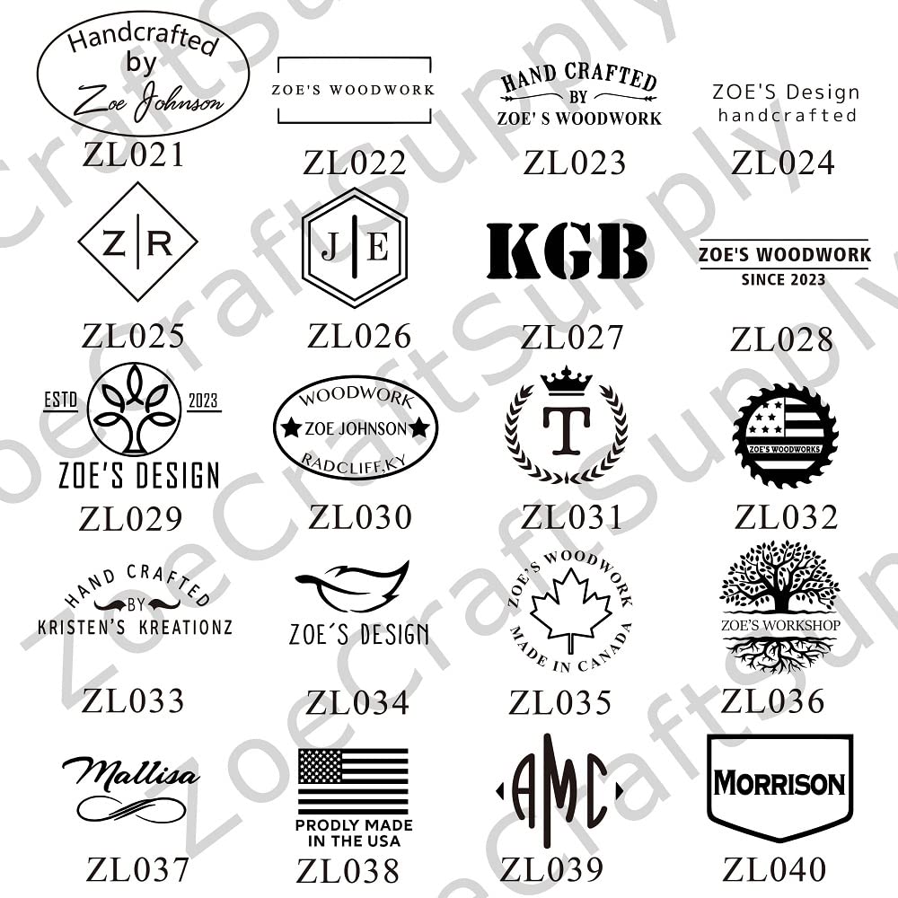 Custom Logo Leather Interchangeable Stamp - Personalized Maker's Mark for Leather Crafting, DIY Leatherworking, Branding & Embossing - Perfect for Leather Wallets, Belts, Journals & Handmade Gifts