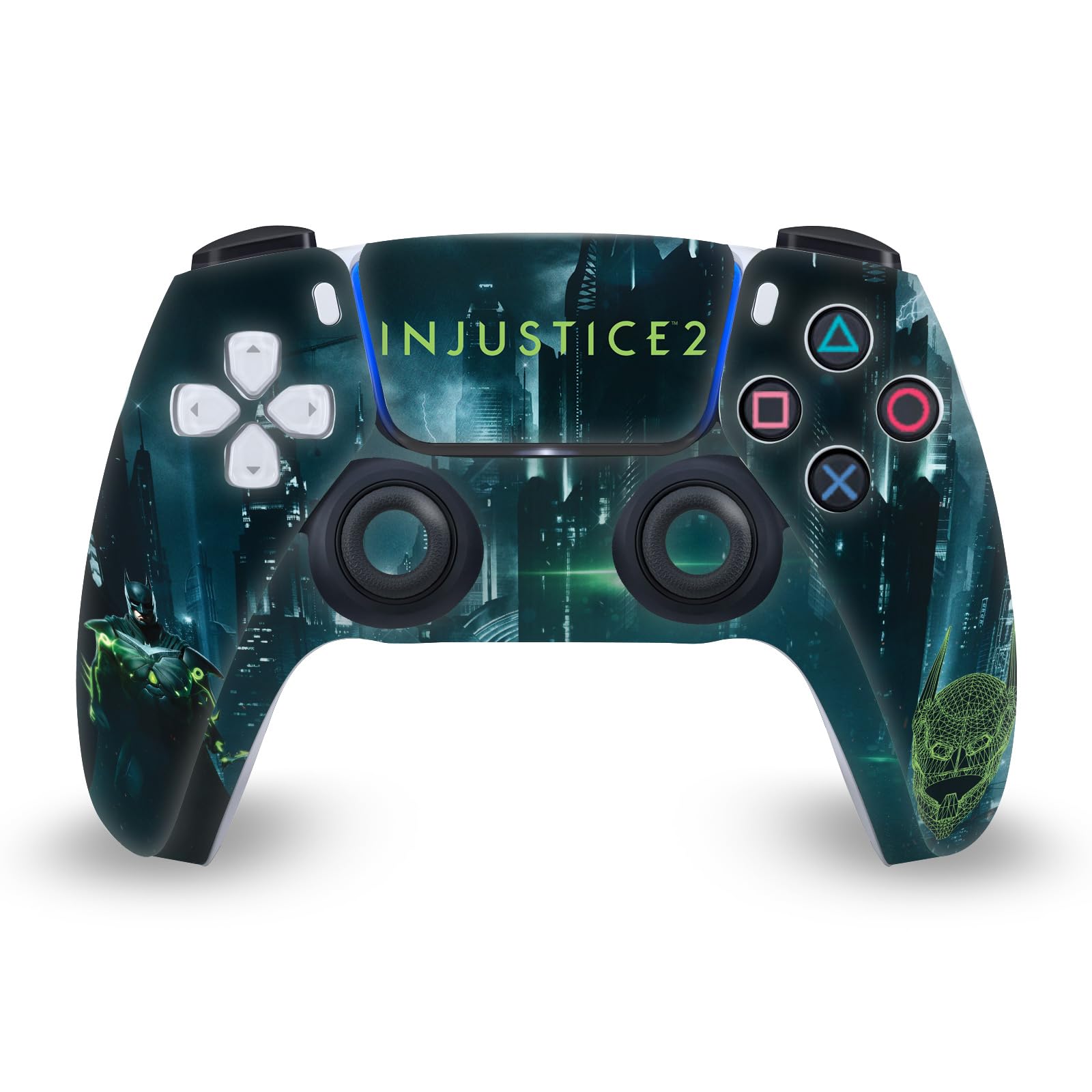 Official Licensed Injustice 2 Batman Vinyl Skin Sticker for Sony PlayStation 5 PS5 Slim/Pro Disc Edition Console & DualSense Controller - Gaming Protection & Customization for Superhero Fans