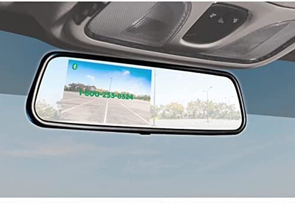 iBeam 4.5 Inch Mirror Monitor with Bluetooth - HD Display, Hands-Free Calling, Rear View Camera for Car, Truck & RV Safety Backup System