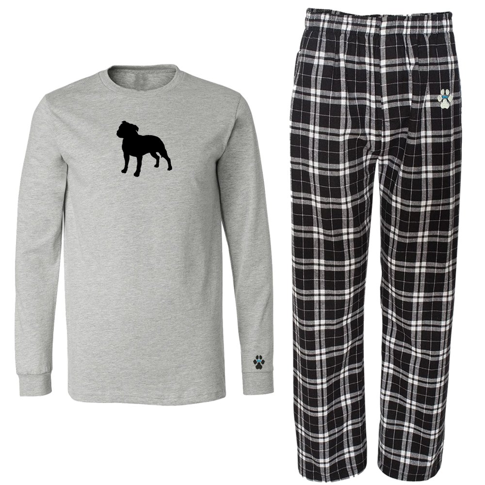 Men's Malamute Print Flannel Pajama Set - Soft & Warm Winter Sleepwear for Cozy Nights at Home | Perfect for Lounging, Sleepovers & Holiday Gifts