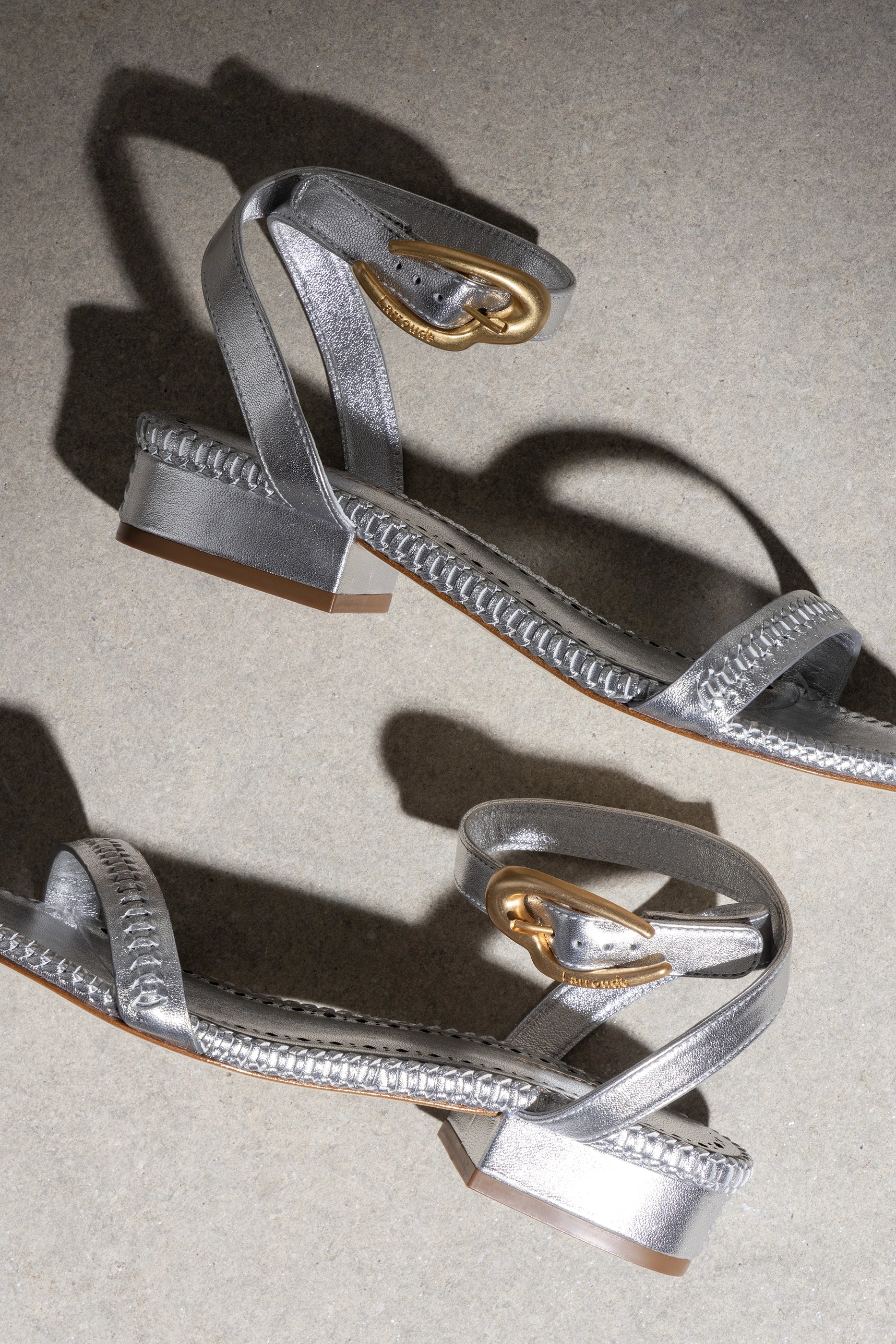 Verona Flat Sandal Women's Comfortable Metallic Leather Slip-On Shoes for Summer Beach Walking & Casual Outfits