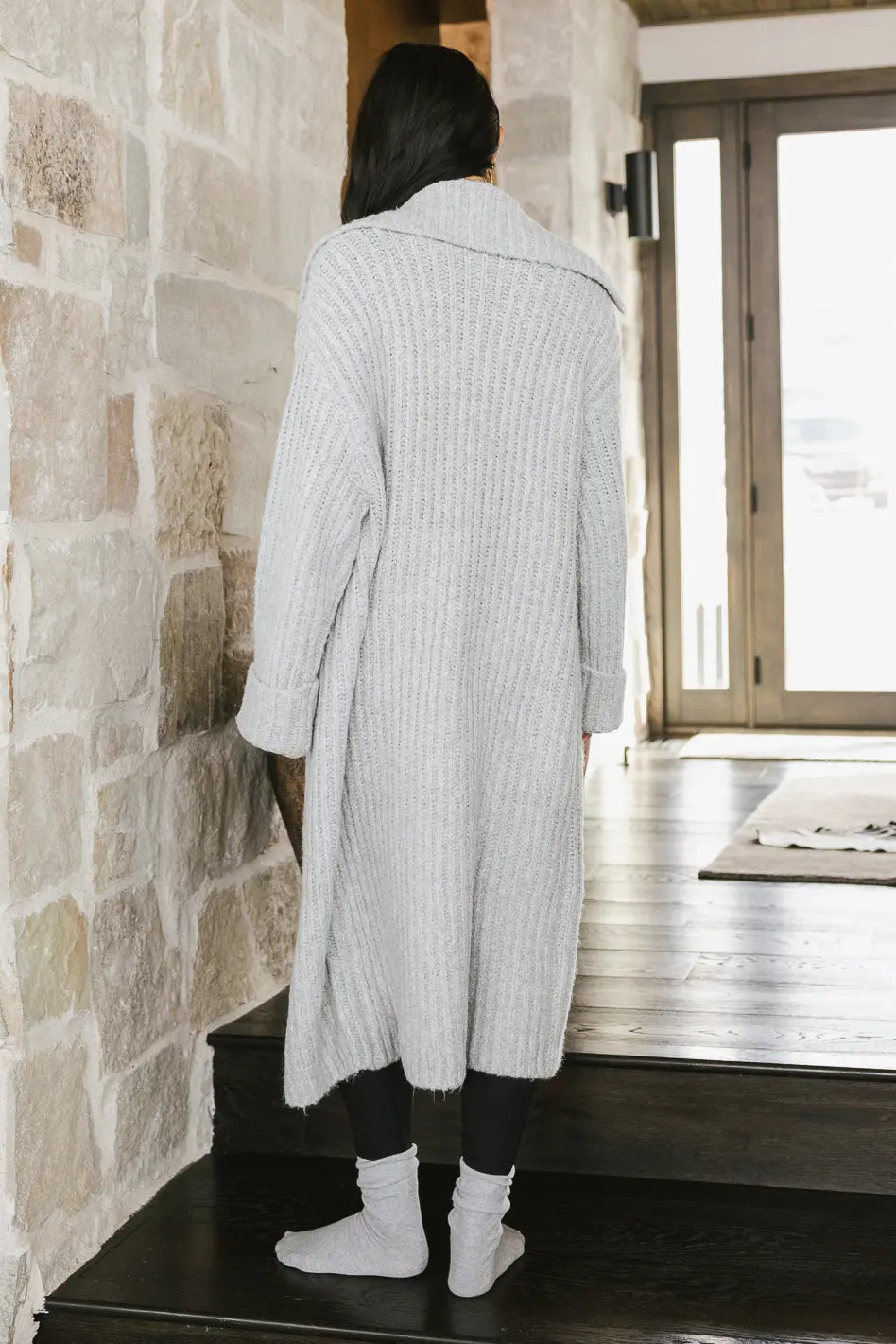 Emily Long Cardigan in Grey - Women's Cozy Knit Sweater for Fall & Winter | Perfect for Office, Casual Outfits & Layering | FINAL SALE