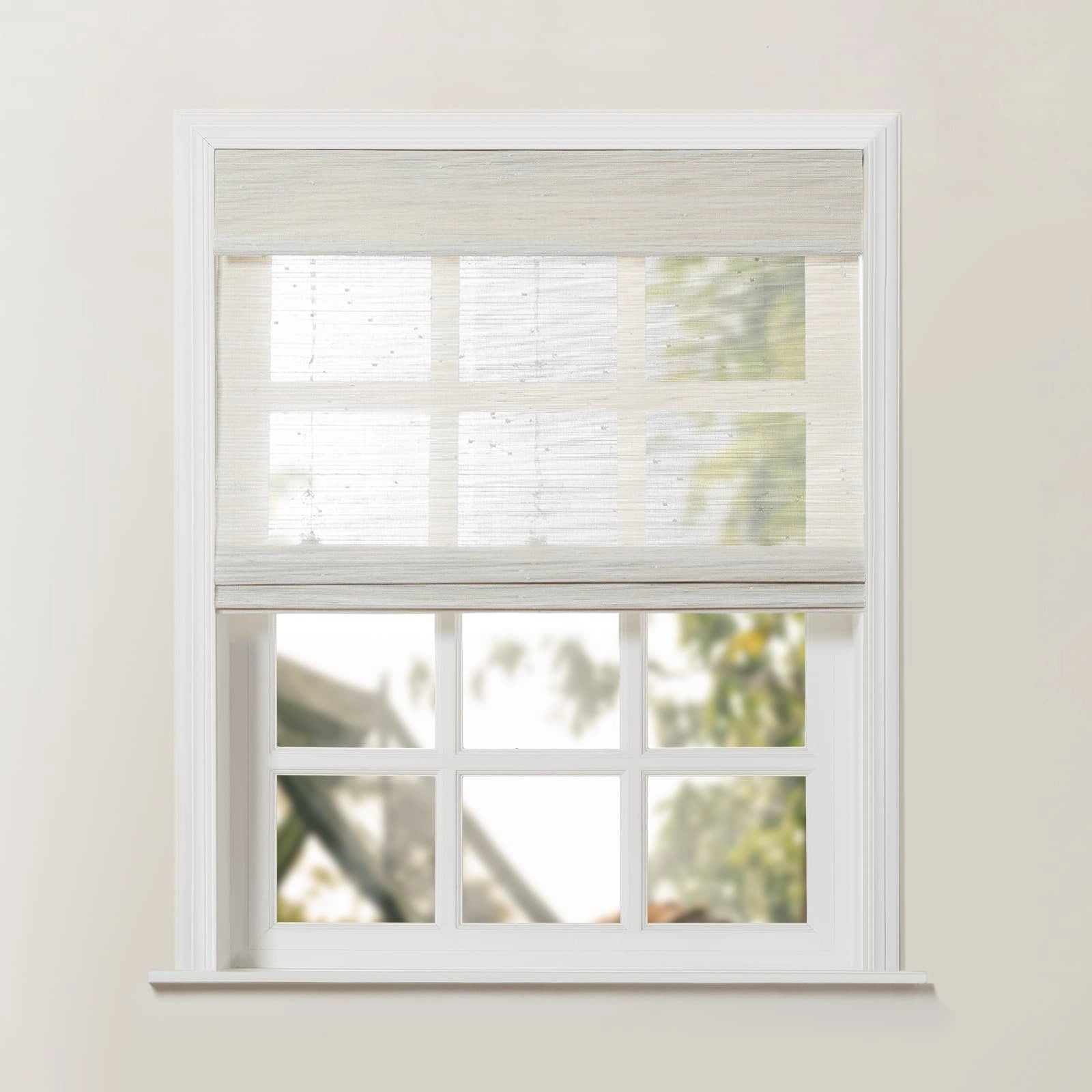 Rae Natural Ramie Jute Woven Wood Window Shades - Series D | Eco-Friendly Bamboo Blinds for Living Room, Bedroom & Office Privacy