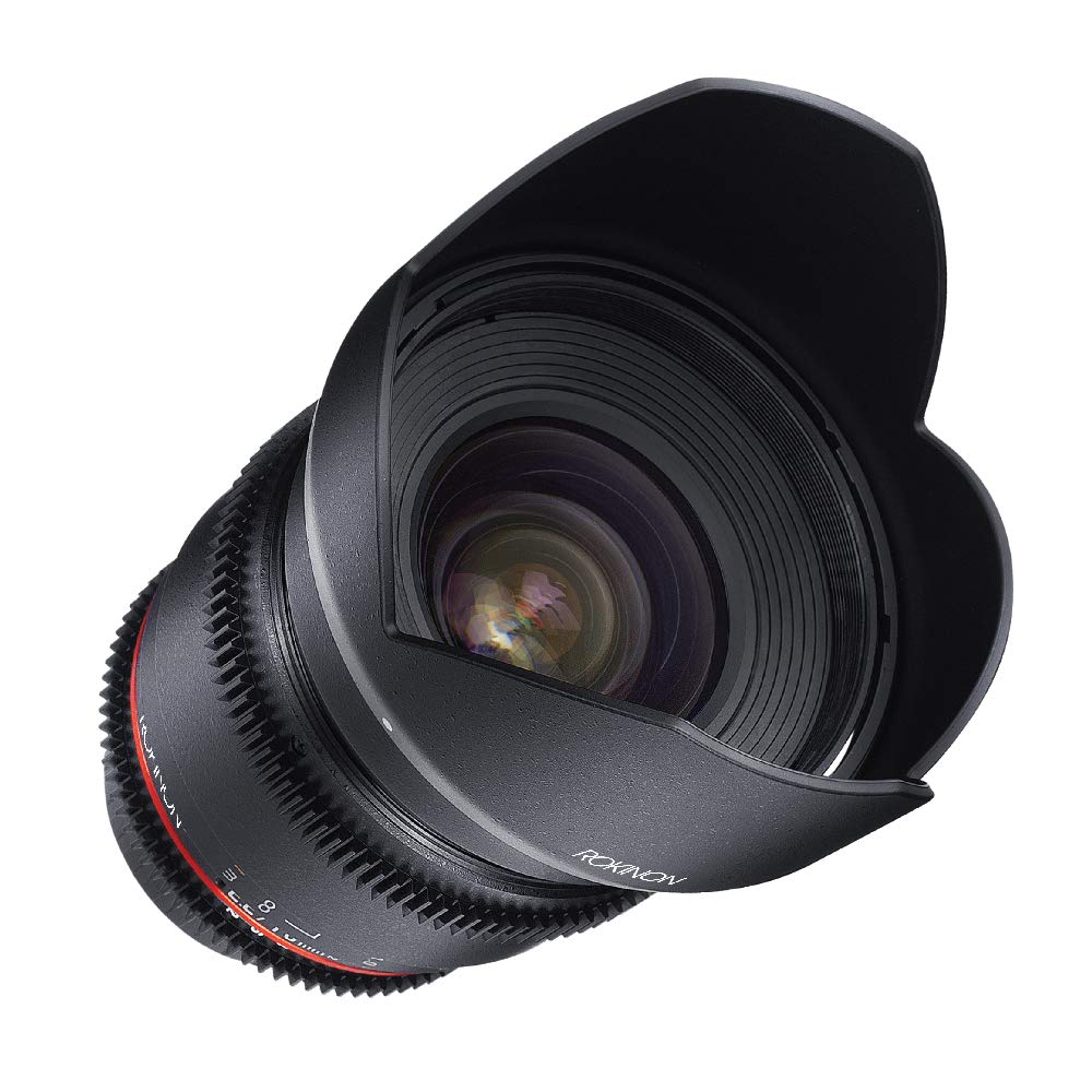 Rokinon CV16M-N 16mm T2.2 Cine Wide Angle Lens for Nikon F Mount DSLR & Mirrorless Cameras - Perfect for Vlogging, Landscape & Low-Light Photography