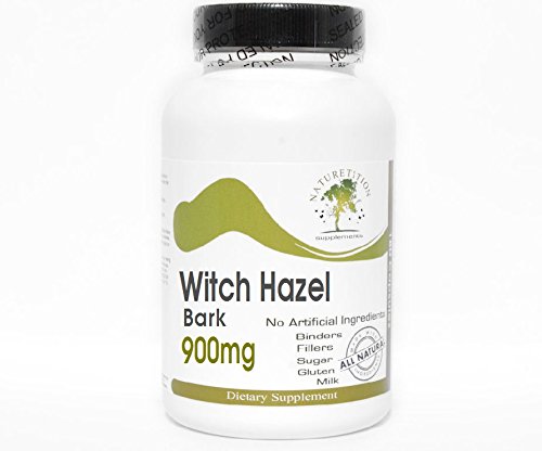 Organic Witch Hazel Bark Extract 900mg - 180 Vegan Capsules | No Additives, Non-GMO | Naturetition Herbal Supplement for Skin Health & Circulation | Perfect for Natural Skincare and Digestive Support