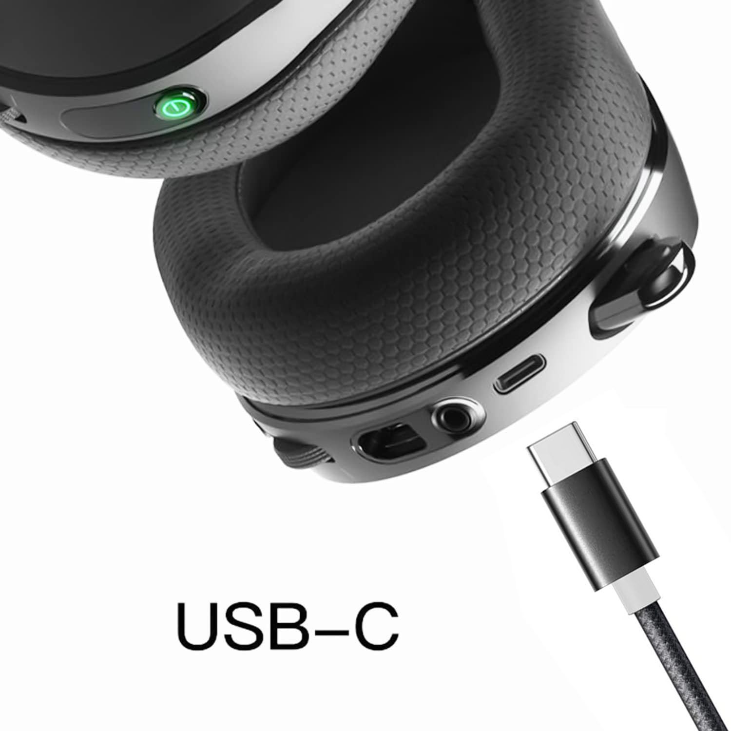 Replacement USB-C Charging Cable for SteelSeries Arctis 7P+/Nova 7P/7X/Nova 4/7+/Nova 7 Gaming Headset - Fast Charging & Durable Cord for PC, PS5, Xbox Series X - Perfect for Gaming, Streaming & Work from Home