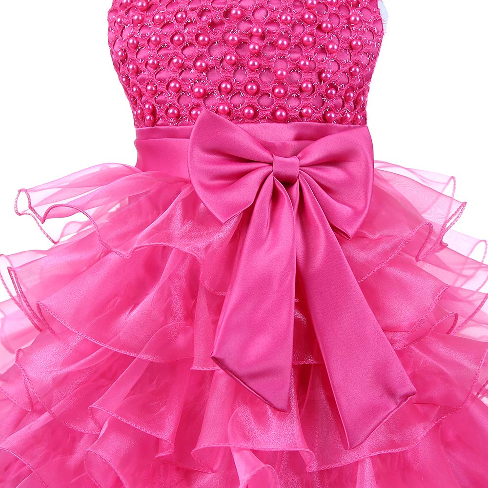Jup'Elle Baby Girl Dresses - Elegant Ruffle Lace Pageant Party & Wedding Flower Girl Dress for Special Occasions | Perfect for Christenings, Birthday Parties & Formal Events