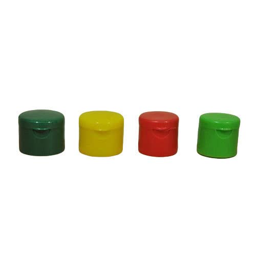25mm Flip Top Cap for Plastic Bottles - Leak Proof & Durable (Pack of 100) - Ideal for DIY Crafts, Essential Oils, Shampoo & Cosmetic Bottles