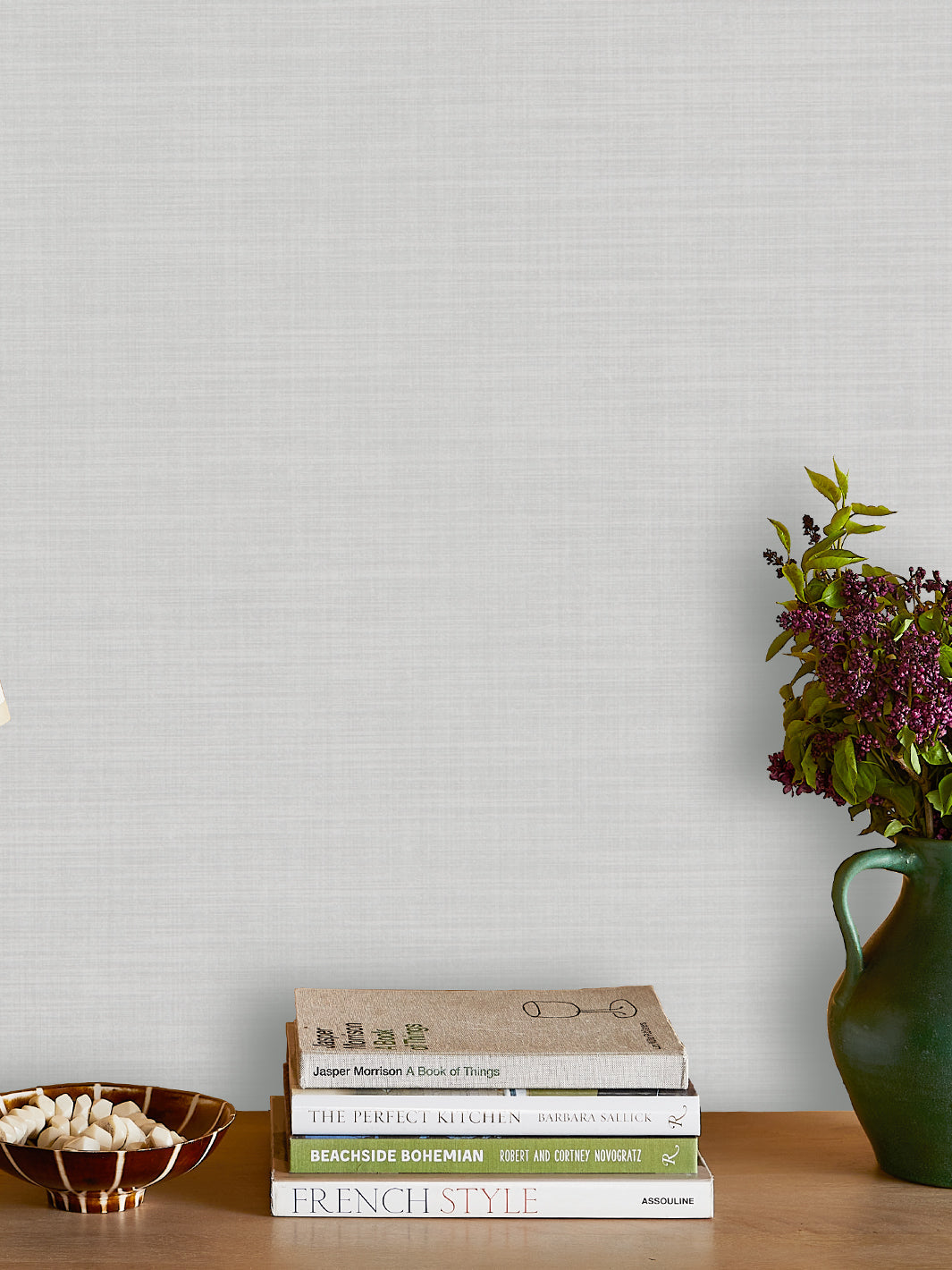 Matte Silver Metallic Wallpaper by Wallshoppe - Premium Self-Adhesive Peel & Stick Wallpaper for Bedroom, Living Room, and Office Decor
