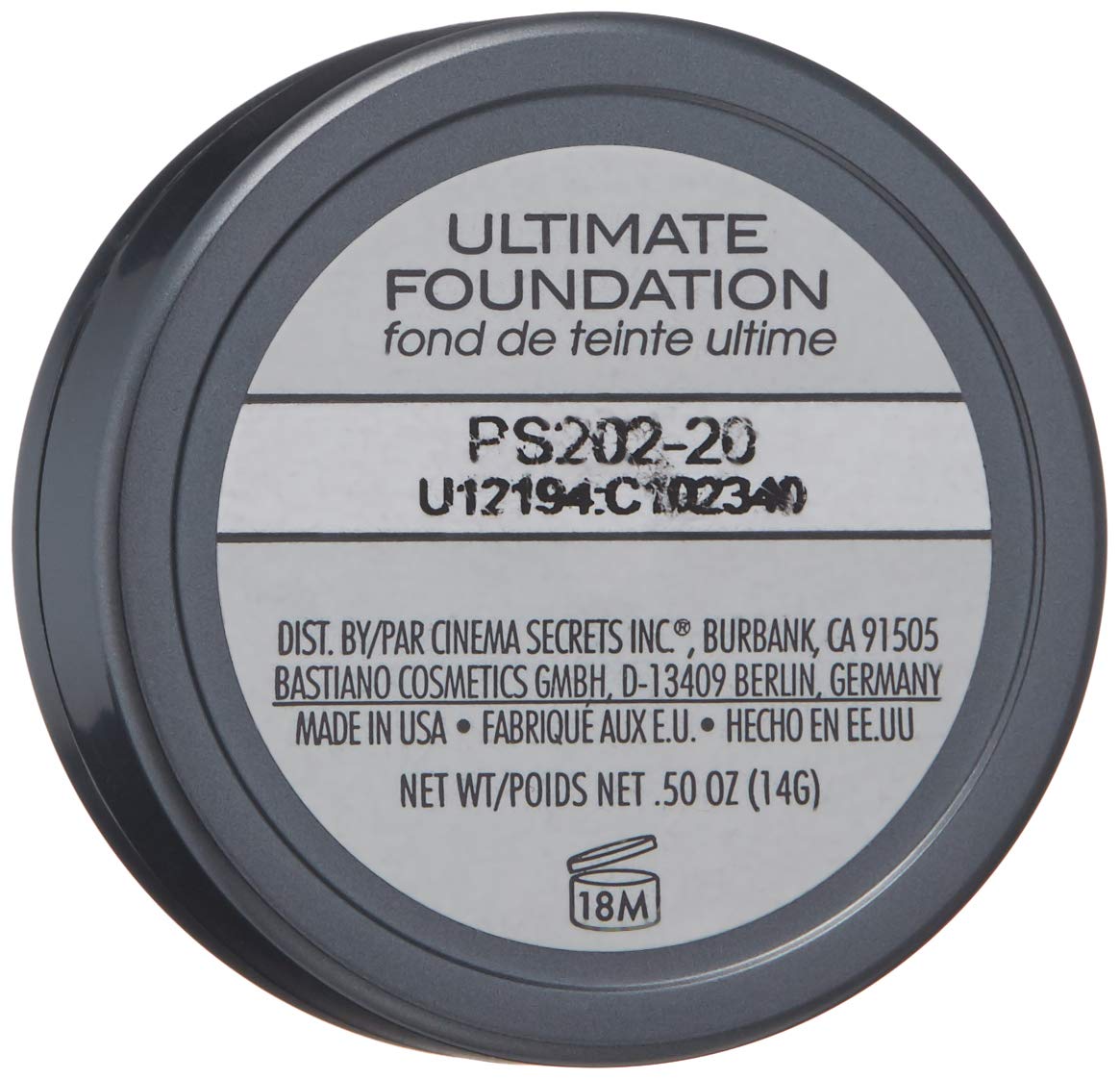 CINEMA SECRETS Pro Cosmetics Ultimate Foundation - 202 20 - Full Coverage Makeup for Flawless Skin | Perfect for Professional Makeup Artists & Everyday Glam