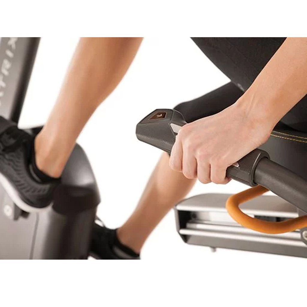 Matrix R50 Recumbent Exercise Bike for Home Gym - Low Impact Cardio Workout Machine with Adjustable Seat & LCD Display - Perfect for Seniors, Physical Therapy & Indoor Cycling Training