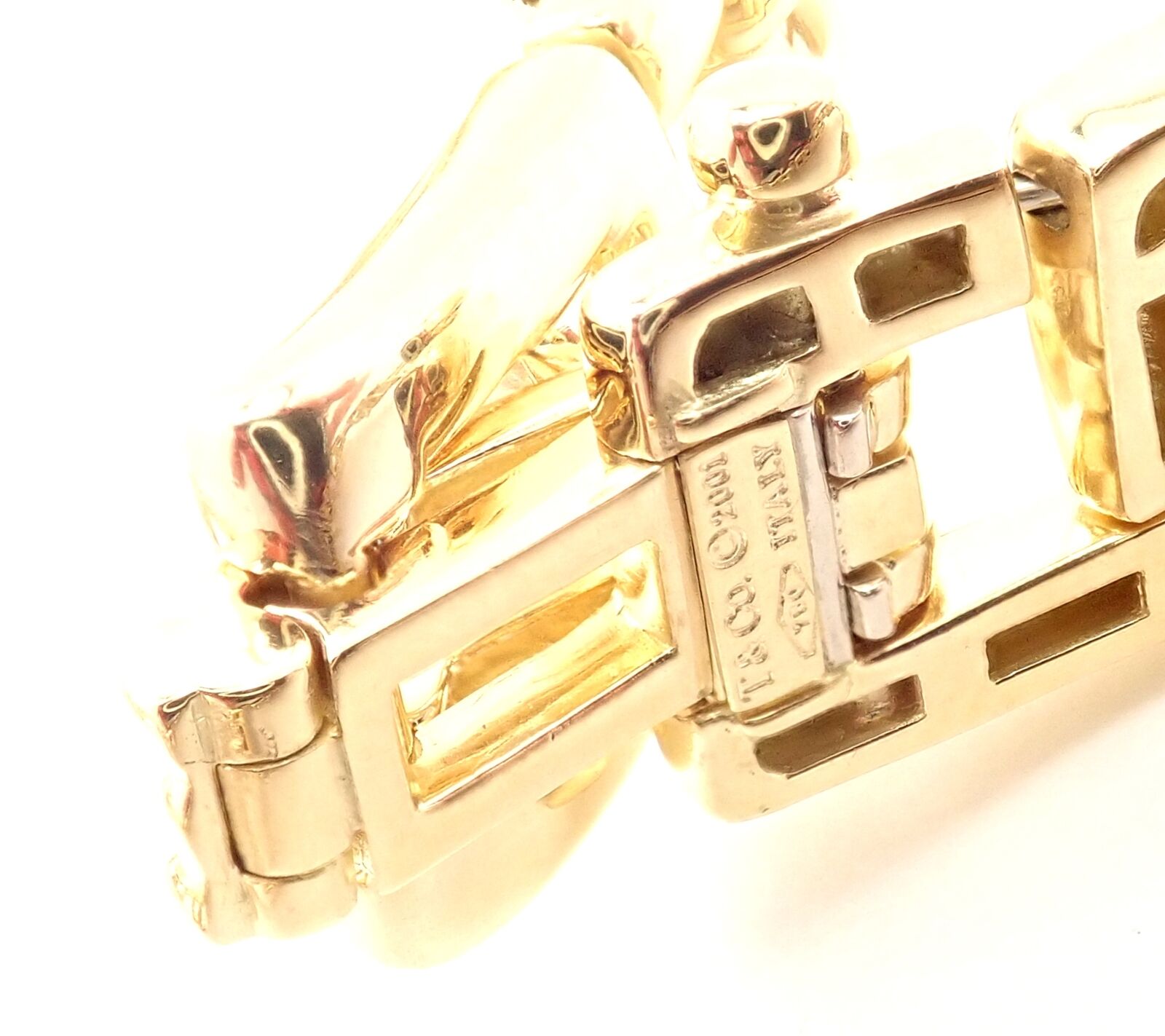 Authentic Tiffany & Co 18k Yellow Gold Wide Link Necklace - Vintage 2001 Collection | Luxury Jewelry Gift for Women, Anniversary & Special Occasions