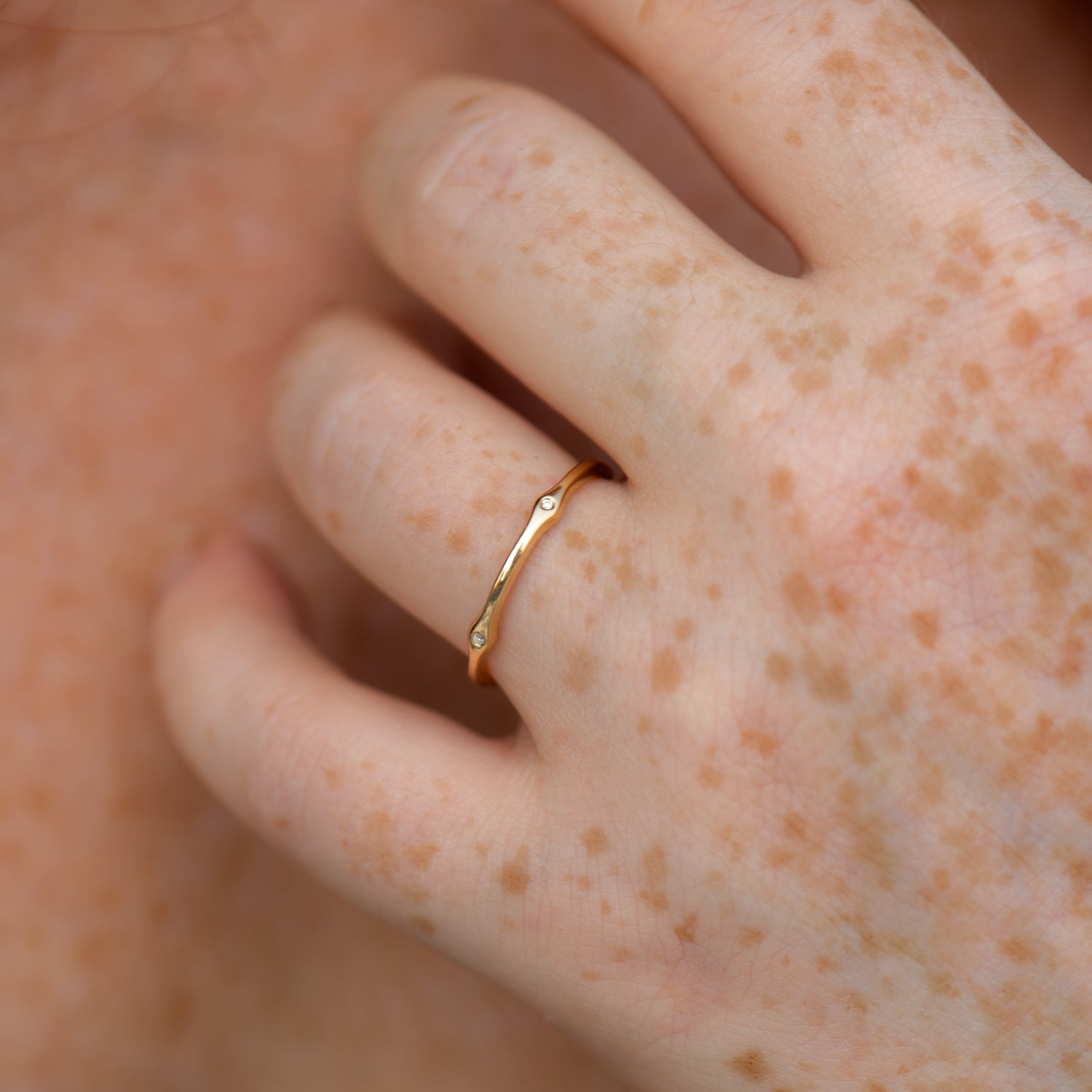 18K Gold Eternity Band Ring with Genuine Diamonds - Perfect for Weddings, Anniversaries & Special Occasions