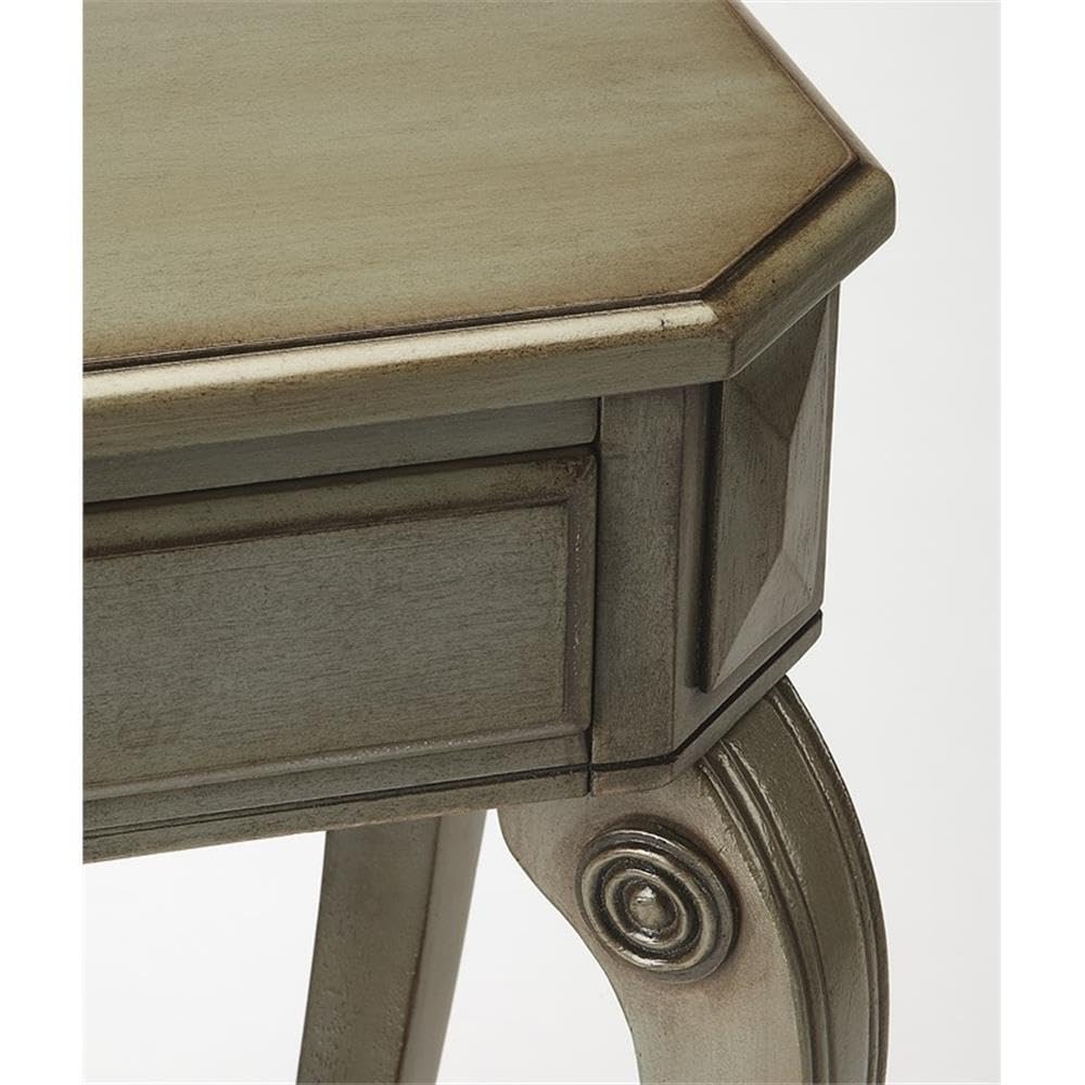 Beaumont Lane Mastercrafted Gray Satin Console Table - Elegant Entryway & Hallway Decor for Modern Homes
