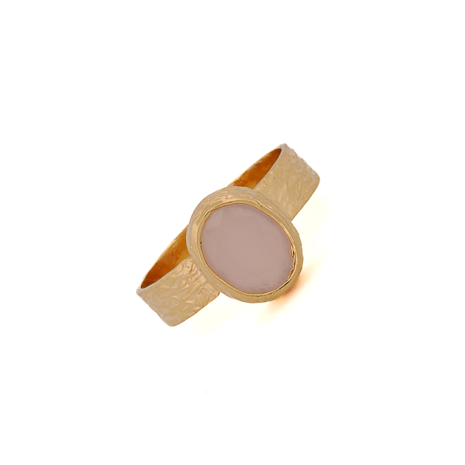 Cleopatra Pink Quartz Gemstone Gold Ring for Women - Elegant 14K Rose Gold Jewelry for Valentine's Day, Anniversary & Special Occasions