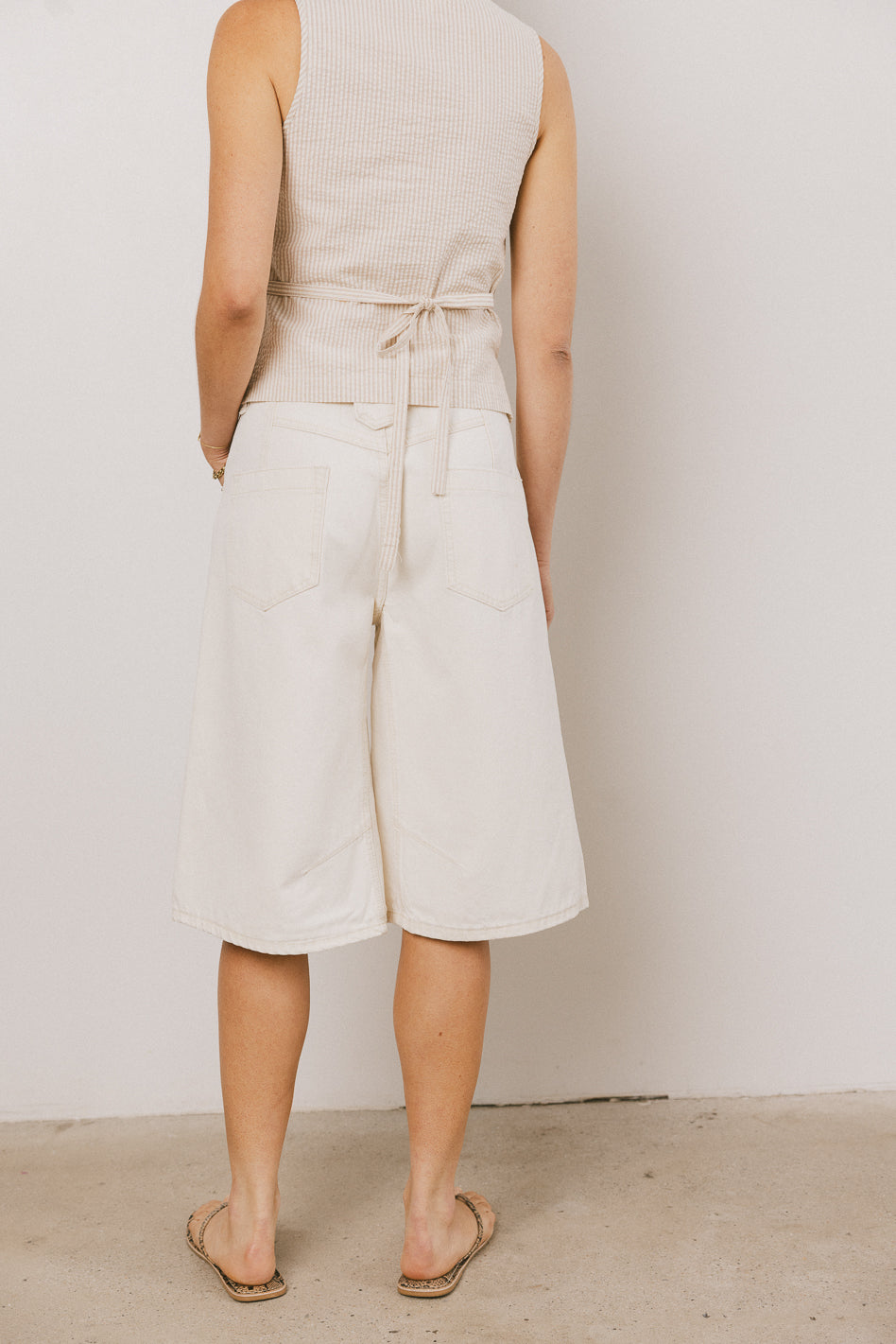 Premium Alden Bermuda Shorts for Men - Classic Cream Cotton Casual Shorts | Perfect for Summer, Beach, and Vacation Wear