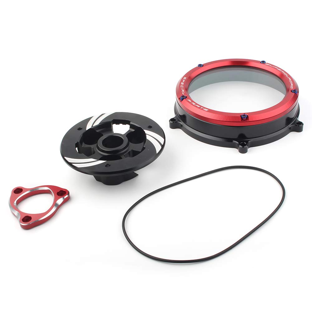 Ducati Panigale 959 1199 1299 S/R Engine Clutch Cover Spring Retainer Pressure Plate Kit (2012-2019) - Red | High Performance Motorcycle Parts for Racing & Street Riding