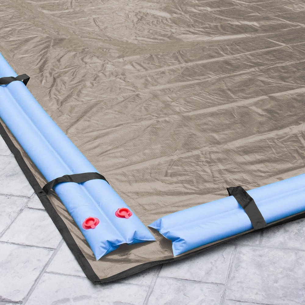 Pool Mate 601840R-PM 20-Year Premium In-Ground Winter Pool Cover 18x40 ft - Heavy Duty Sand Beige - Protect Your Pool from Debris & Freezing Weather (Ideal for Winter Storage & Seasonal Protection)