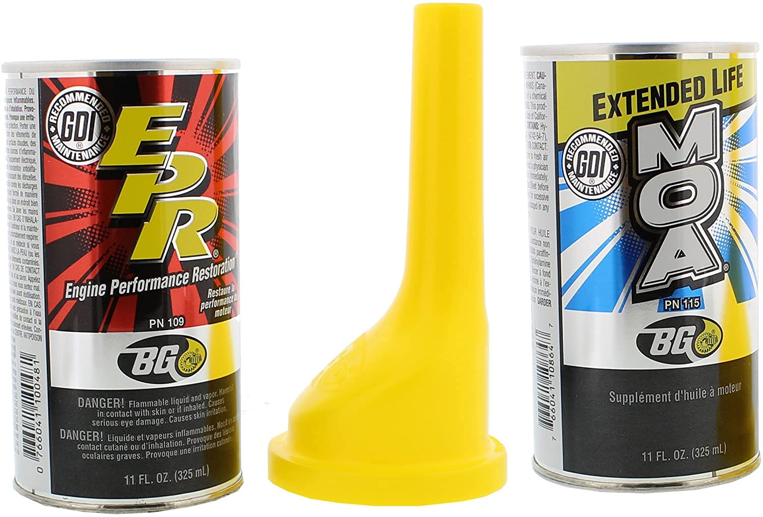 BG MOA 115 EPR 109 Funnel - High Performance Oil Funnel for Automotive & Motorcycle Maintenance - Perfect for Engine Oil Changes, Fluid Transfers & DIY Car Care