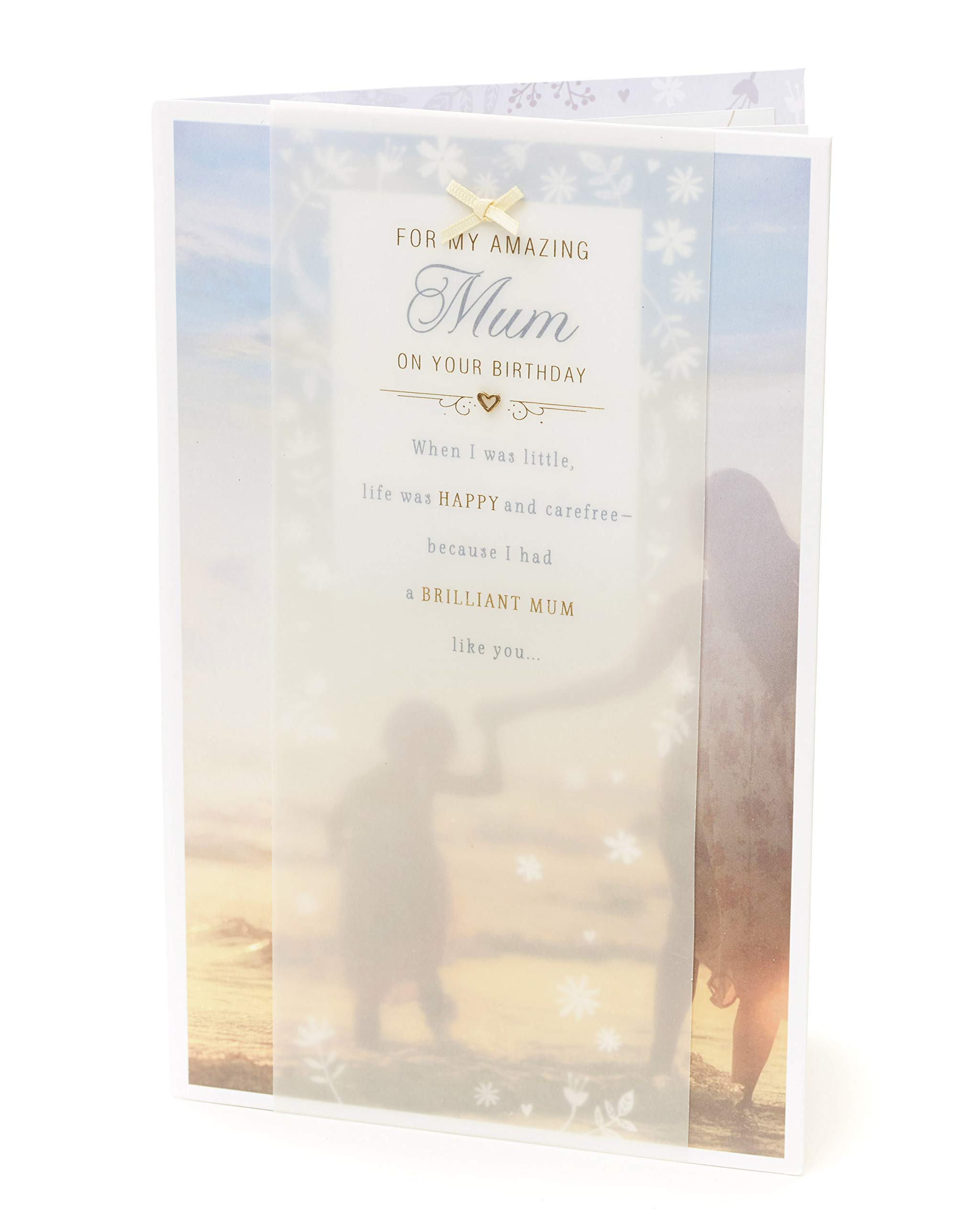 Heartfelt Mum Birthday Card with Lovely Verse - Sentimental Mother's Day & Birthday Gift for Amazing Mom - Perfect for Her Special Day (Home Decor, Keepsake, Gift Box)