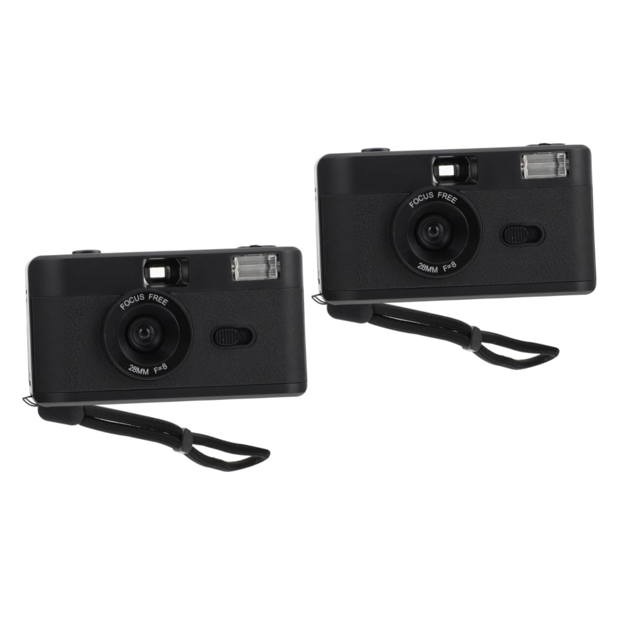 PartyKindom 2 Pack Vintage Film Camera Set - Retro Style Reusable 35mm Camera with Built-in Flash, Mini Portable Travel Camera for Photography Enthusiasts | Perfect for Weddings, Parties, Travel & Everyday Memories