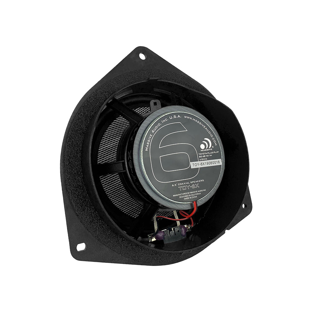 6.5 Inch Toyota OEM Replacement Coaxial Car Speakers - 80W RMS 160W Max Power Drop-in Speaker Upgrade for Clear Audio | Perfect for Toyota Camry, Corolla, Tacoma & More