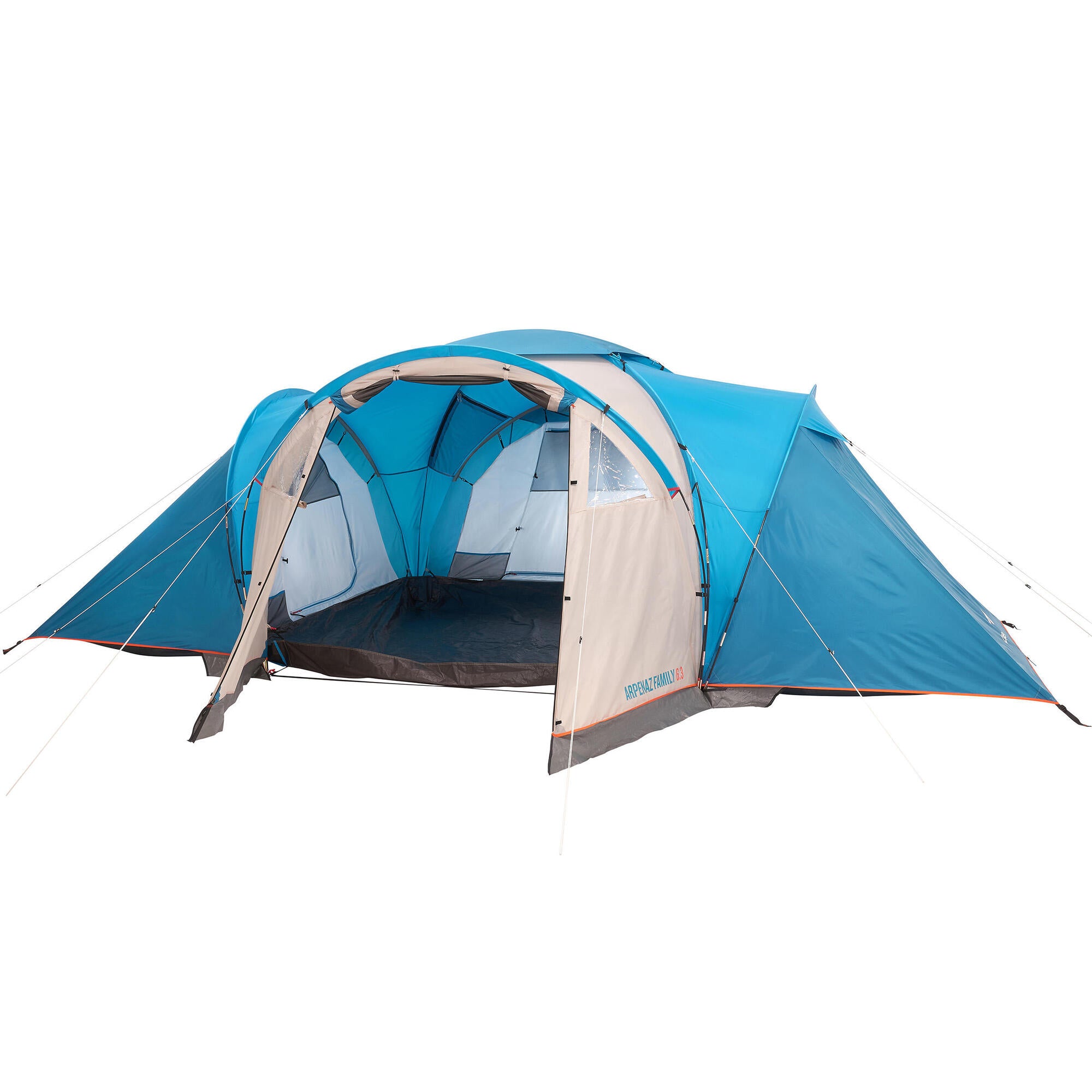 Quechua Arpenaz 6-Person 3-Room Family Camping Tent - Waterproof & Spacious (Factory Seconds) | Perfect for Family Outdoor Adventures, Hiking Trips & Backpacking