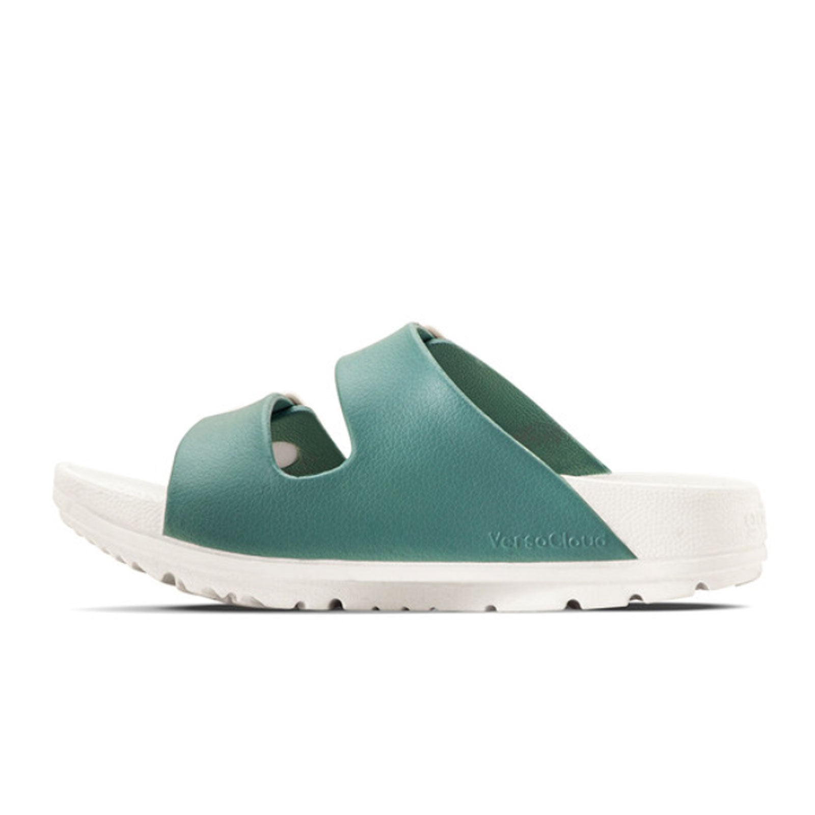 Gravity Defyer Women's UpBov Slide Sandal - Comfortable Arch Support Sandals in Blue & White | Perfect for Beach, Pool, and Casual Summer Wear