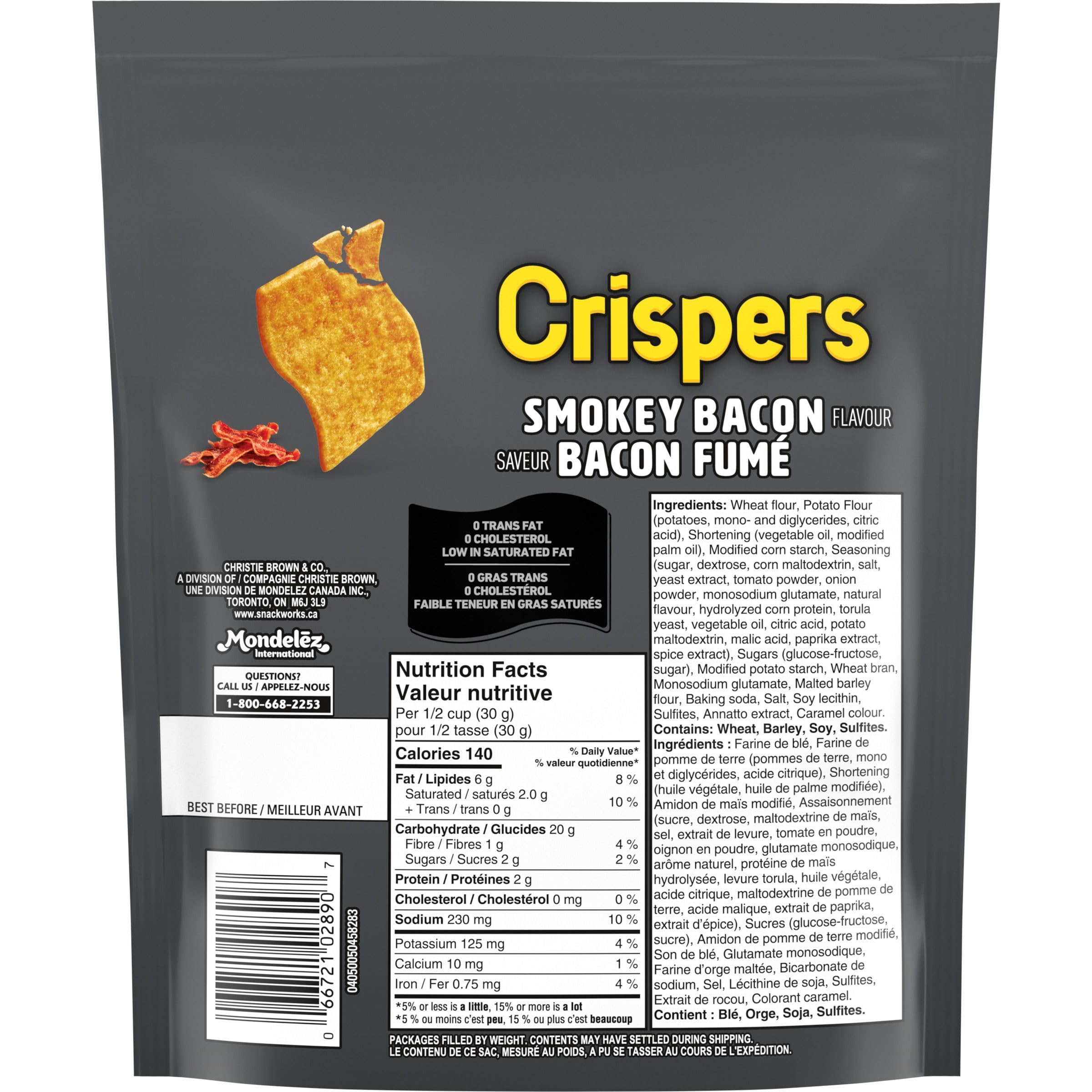 Smokey Bacon Crispers - Crunchy Salty Snacks (145g) | Perfect for Parties, Movie Nights & On-the-Go Snacking