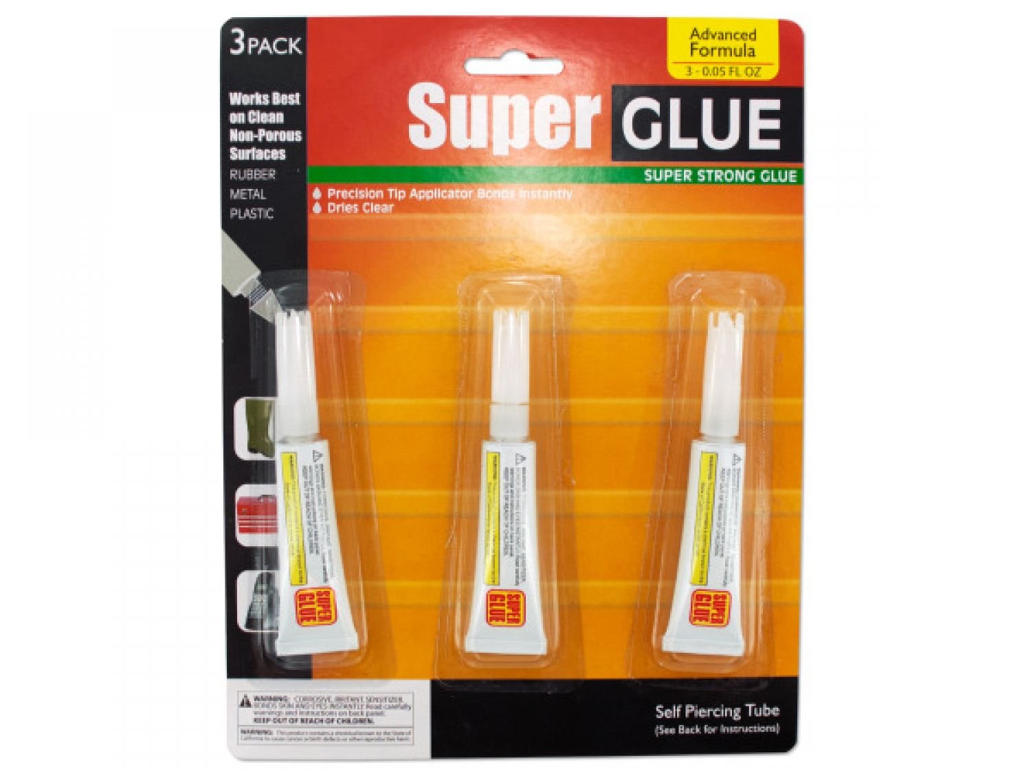 Bulk Super Glue Set - 96 Pack of Industrial Strength Adhesives for Home Repairs, Crafts & DIY Projects | Fast Bonding Multi-Purpose Glue for Metal, Plastic, Wood & More
