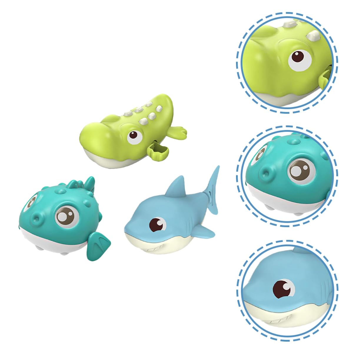 UPKOCH 15 Pcs Baby Bath Toys Set - Floating Crocodile & Animal PVC Shower Toys for Toddlers | Fun Bathtime Learning & Sensory Play for Infants
