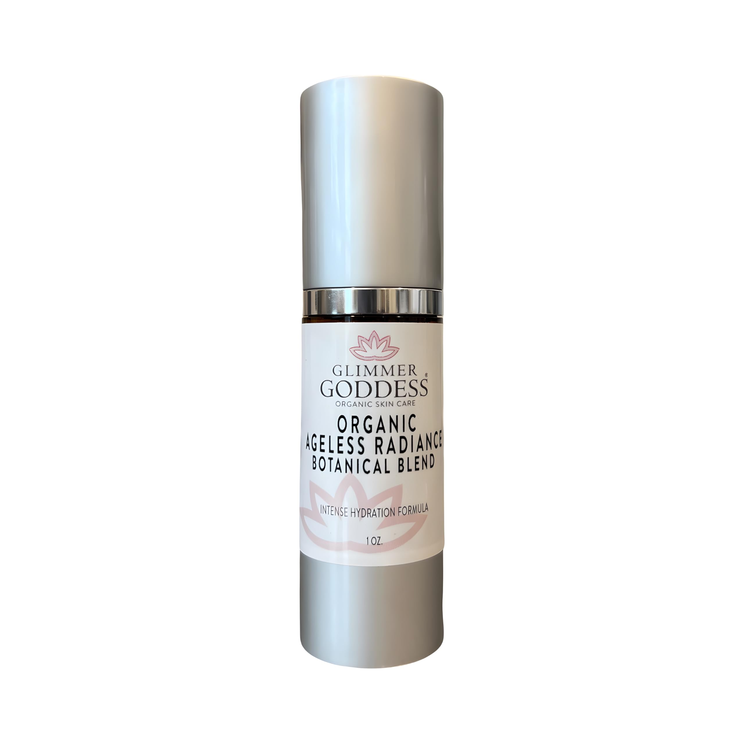 Glimmer Goddess Ageless Radiance Organic Skin Serum - Botanical Blend with Jamaican Black Castor Oil, Black Cumin Seed Oil & Rosehip Seed Oil for Anti-Aging, Skin Health & Even Tone | 1 oz | Perfect for Nighttime Skincare Routine & Daily Hydration