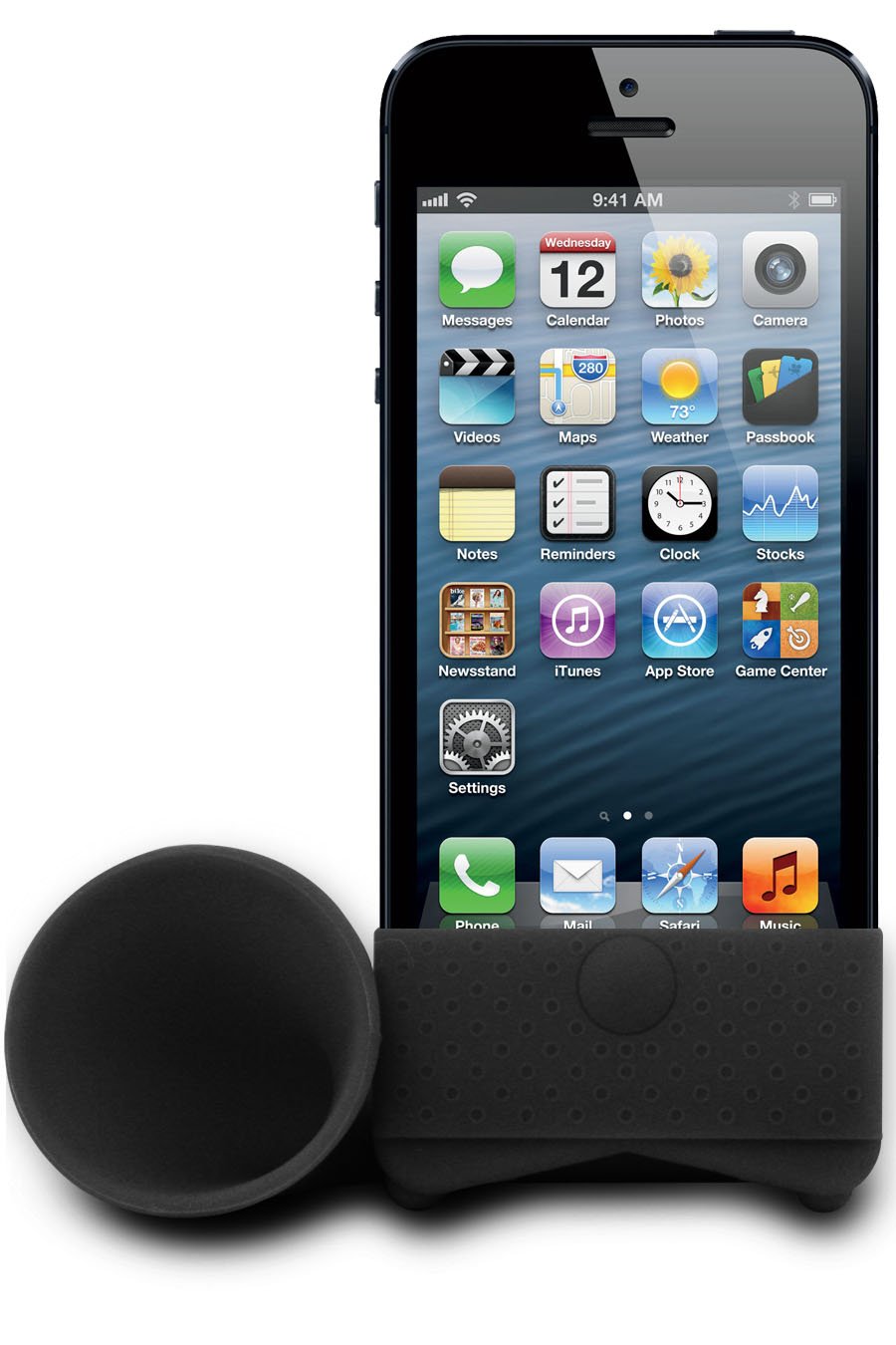 iHorn for iPhone 5 - Black Premium Protective Case | Shockproof & Slim Design | Compatible with iPhone 5/5S | Perfect for Work, Travel & Everyday Use