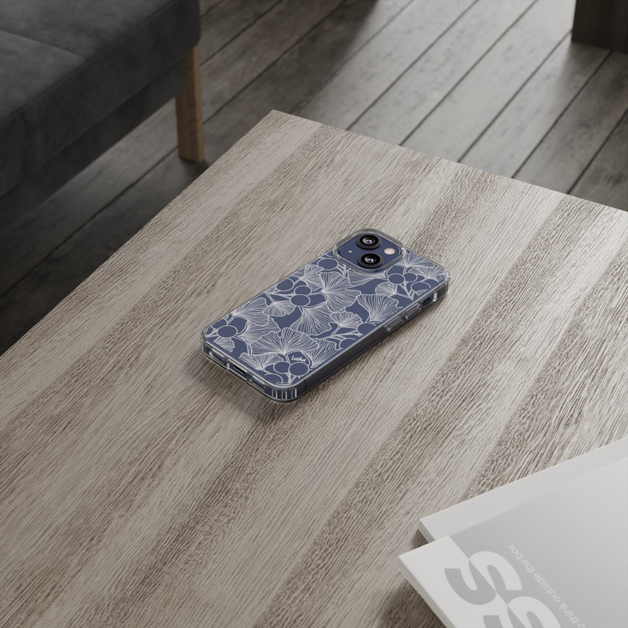 Premium Gingko Clear Phone Case - Slim Protective Cover for iPhone & Samsung - Perfect for Everyday Use, Travel & Outdoor Activities