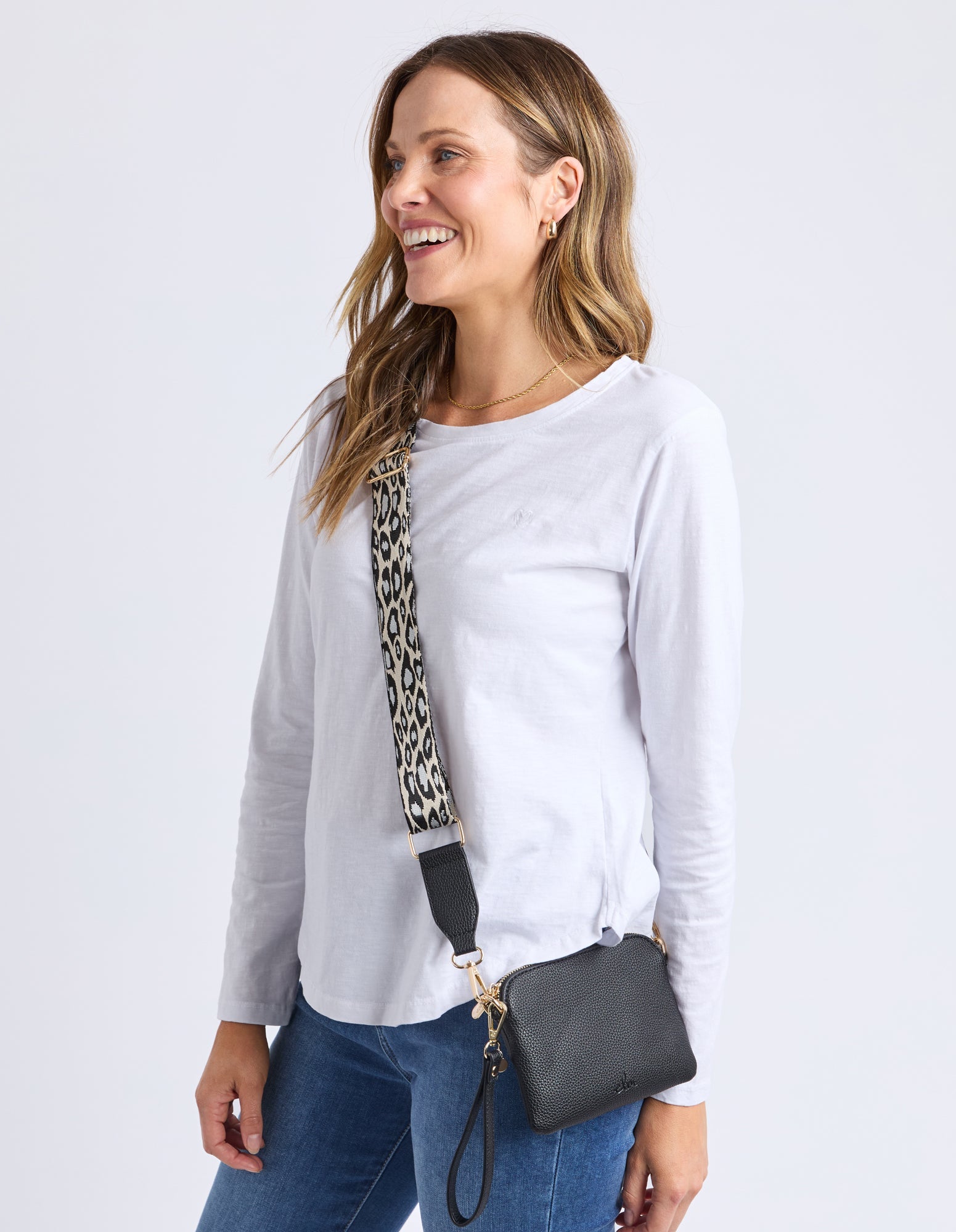 Elm Compact Crossbody Bag for Women - Stylish & Lightweight Small Shoulder Purse - Perfect for Travel, Shopping & Everyday Use - Black