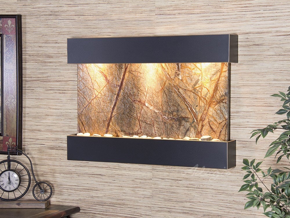 Adagio Reflection Creek Blackened Copper Brown Marble Bathroom Sink RCS1506 - Elegant Vanity Basin for Modern & Traditional Bathroom Decor