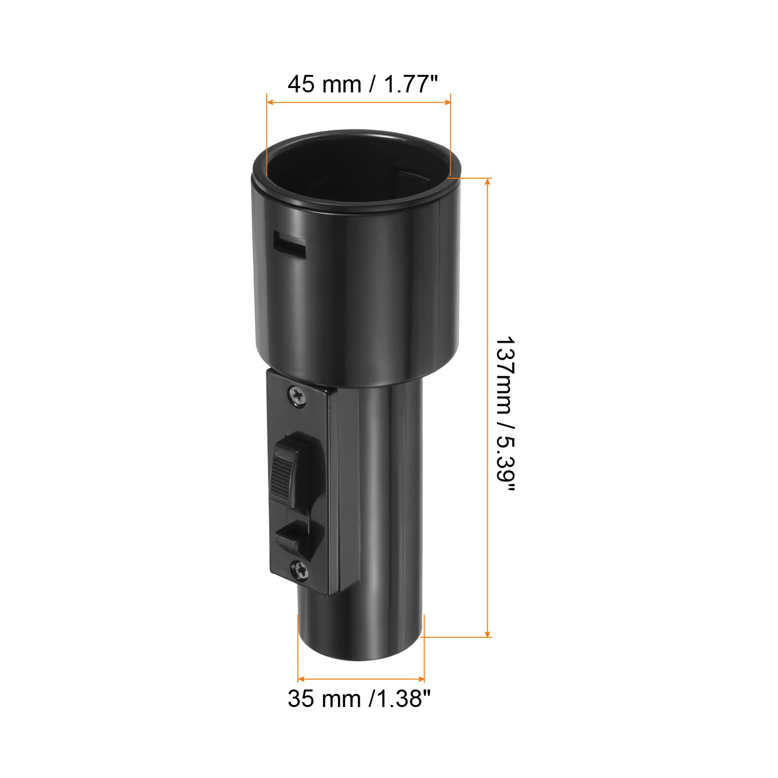 PATIKIL Vacuum Hose Adapter - 45mm to 35mm Wet/Dry Vacuum Cleaner Conversion Kit - Universal Replacement Connector for Shop Vacs, Dust Extractors & Cleaning Tools - Perfect for Home, Garage & Workshop Use
