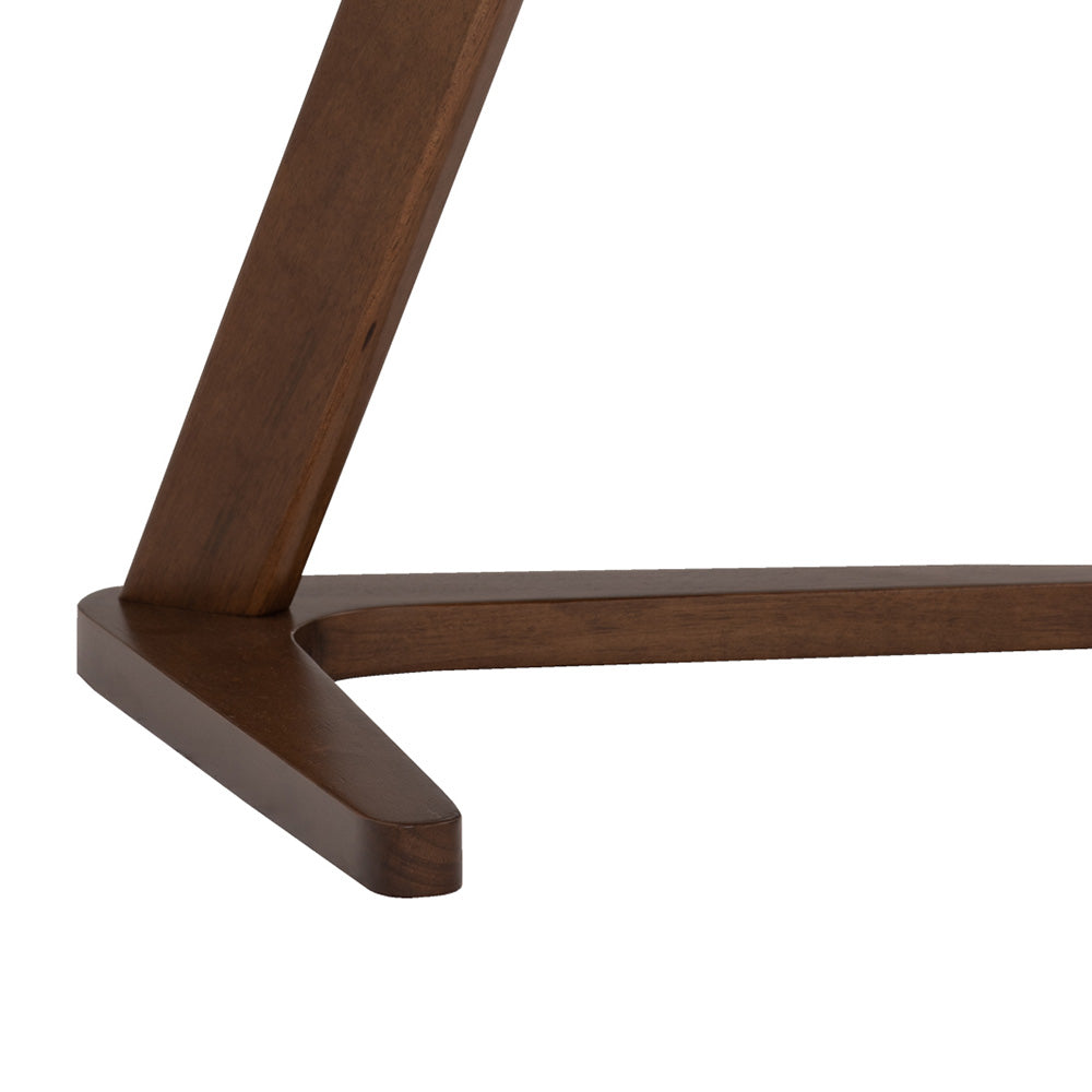 TRIS Side Table - Solid Walnut Wood End Table for Living Room, Bedroom & Office - Modern Nightstand with Storage Shelf - Perfect for Small Spaces & Home Decor
