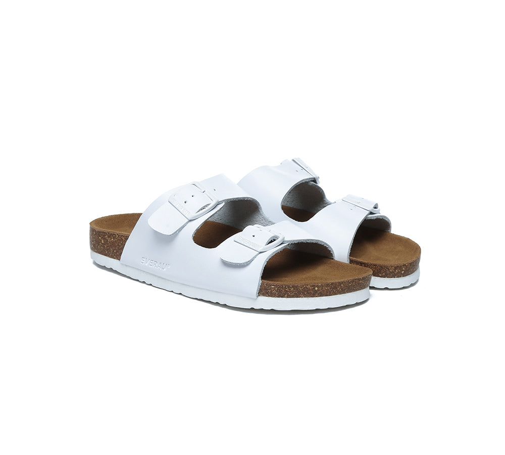 EVERAU® Adjustable Strap Summer Beach Sandals for Women - Comfortable Slide-On Flip Flops for Pool, Vacation & Casual Wear