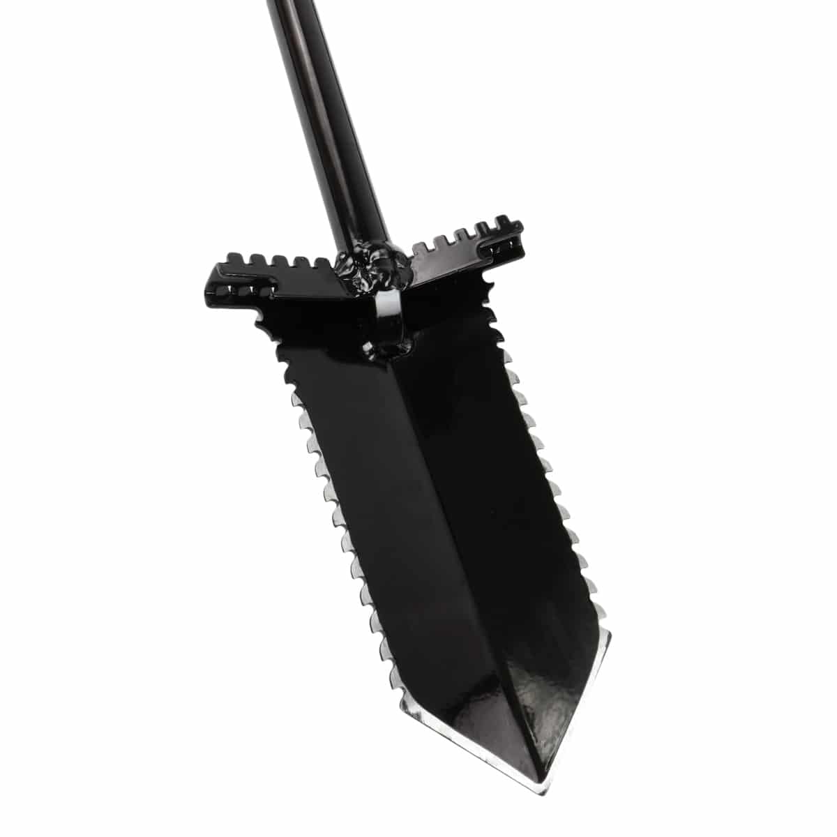 Anaconda NX 5 Tempered Steel 31-Inch Shovel with Double Serrated Blade & Foot Pegs - Heavy Duty Digging Tool for Camping, Hiking, and Outdoor Survival