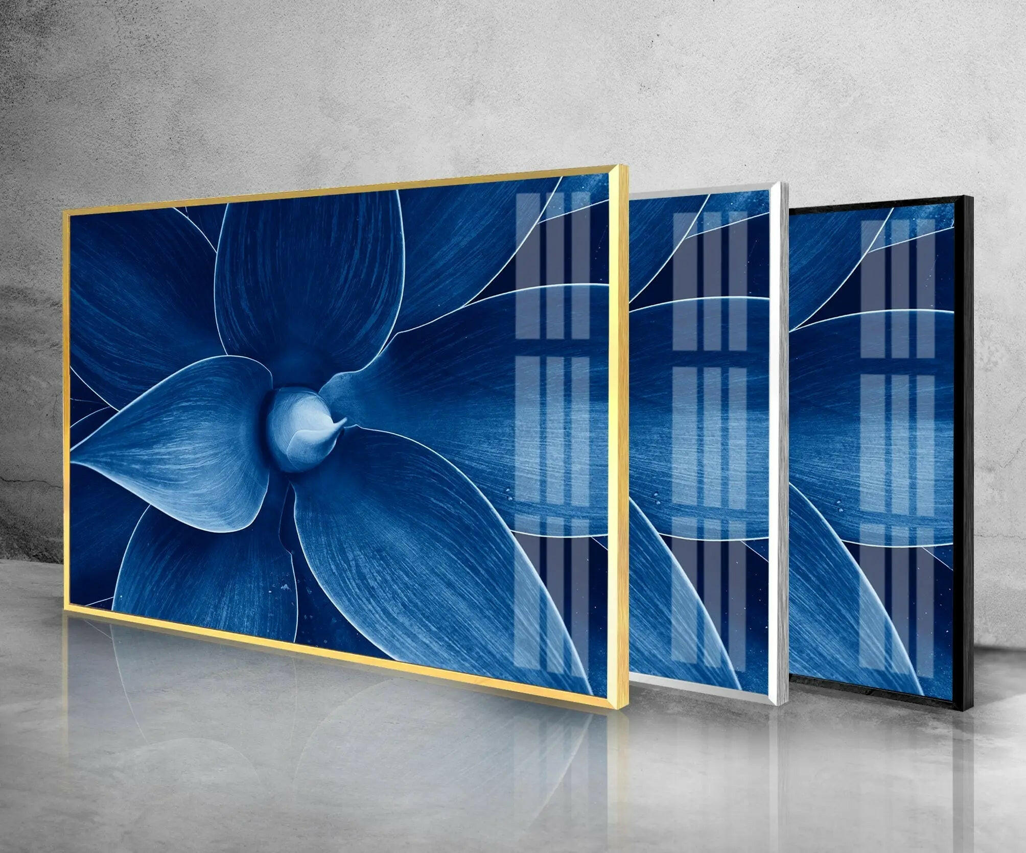 Blue Agave Closeup Glass Wall Art - Stunning Botanical Decor for Living Room, Bedroom & Office - Perfect Modern Home Decor Gift