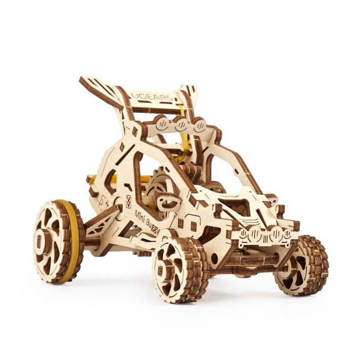UGears Mini Buggy - DIY Wooden 3D Puzzle Model Kit for Adults & Teens - STEM Educational Toy for Engineering Enthusiasts - Perfect for Home Decoration, Gift Giving & STEM Learning Activities