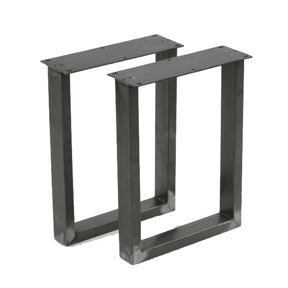 W5033E Bench U Legs - 1 Pair (Set of 2) - 41cm Height, 31cm Width - Heavy Duty Metal Table Legs for DIY Furniture, Workbench, Kitchen Island - Perfect for Home Workshop & Industrial Use