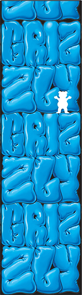 Grizzly Griptape Inflatable Skateboard Deck Grip Tape - Blue | Non-Slip Surface for Enhanced Skateboard Control | Perfect for Street Skating, Park Riding & Skateboard Tricks