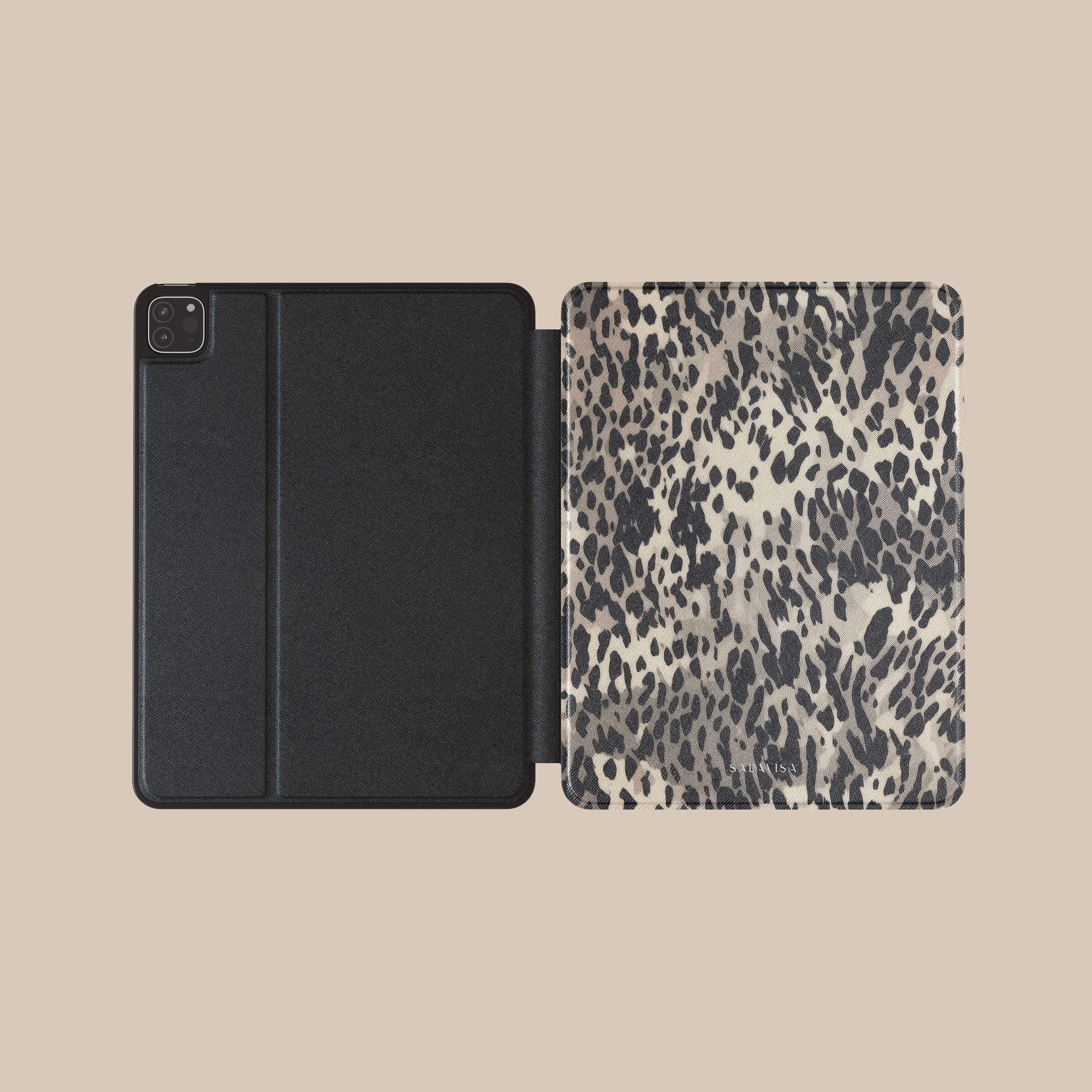 Premium Faux Leather iPad Case - Durable Dark Animal Skin Design for iPad Pro/Air/Mini - Perfect for Work, Travel & Everyday Protection