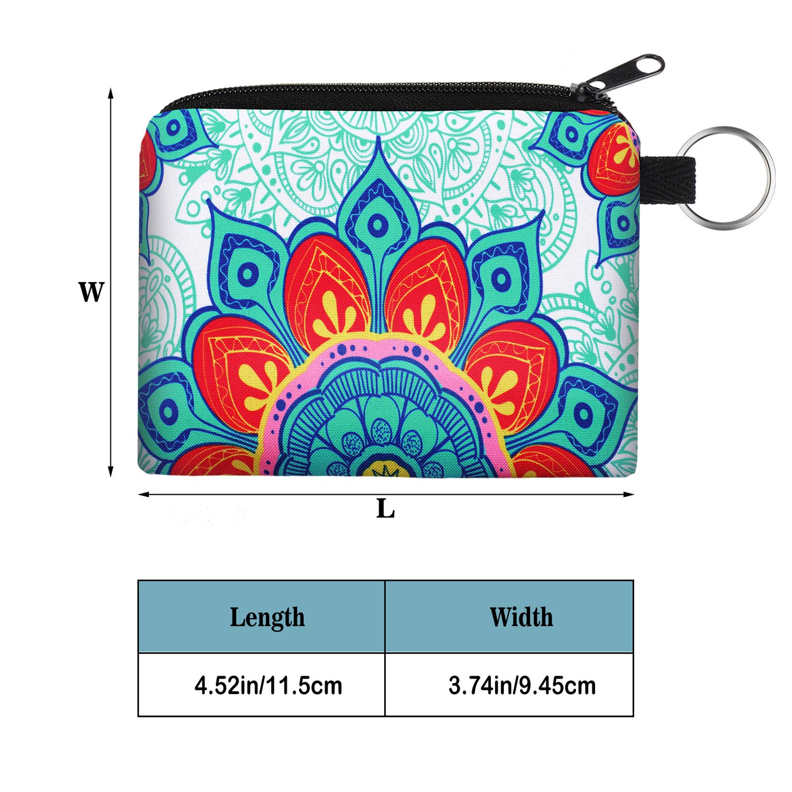 10-Piece Boho Coin Purse Set - Small Zippered Change Pouch & Mini Wallet for Women & Girls - Perfect for Travel, Shopping, and Organizing Loose Change